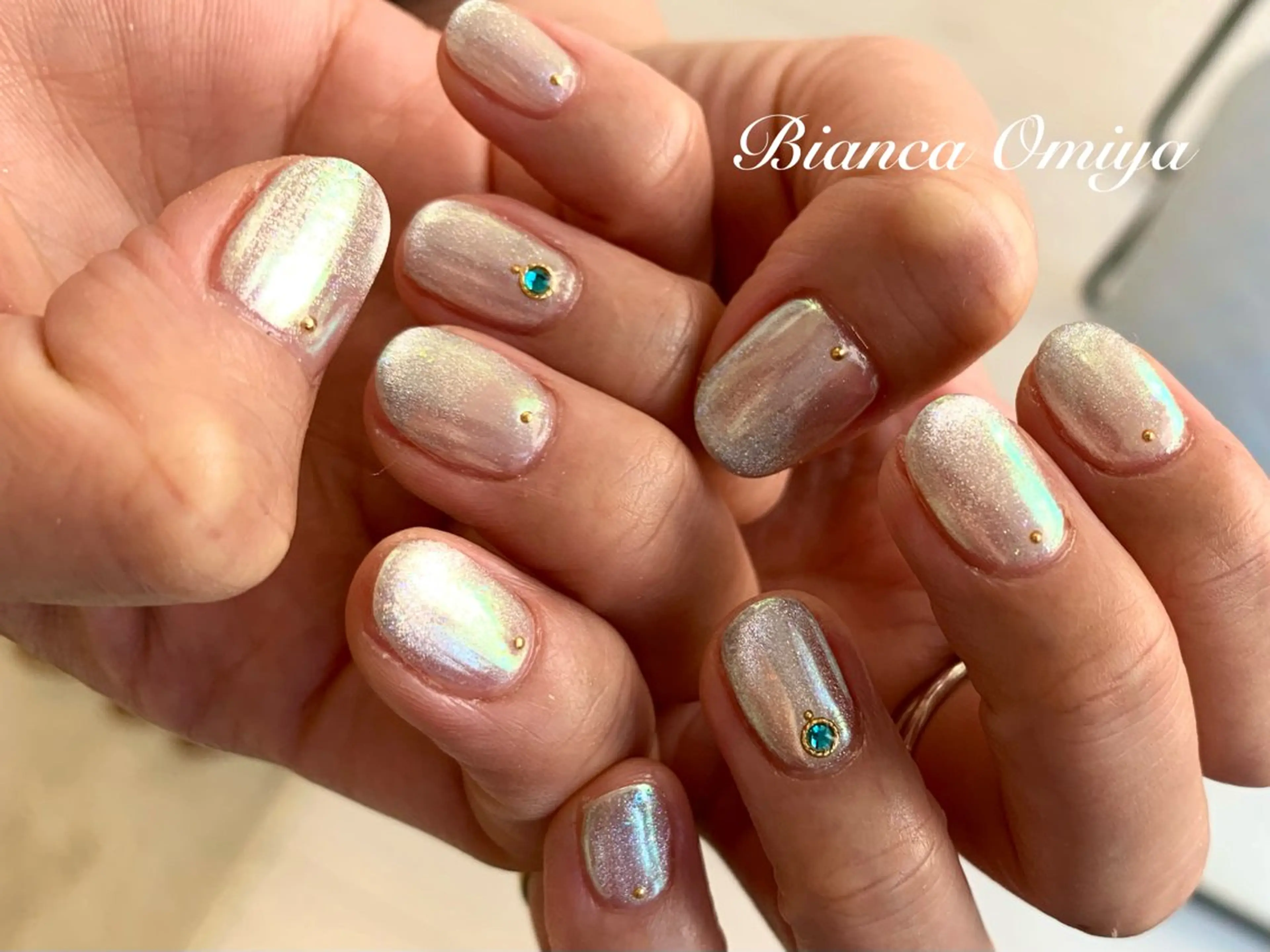 ネイル マグネットネイル ミラーネイル ハンドネイル Silk by Bianca＊森澤のネイルデザイン