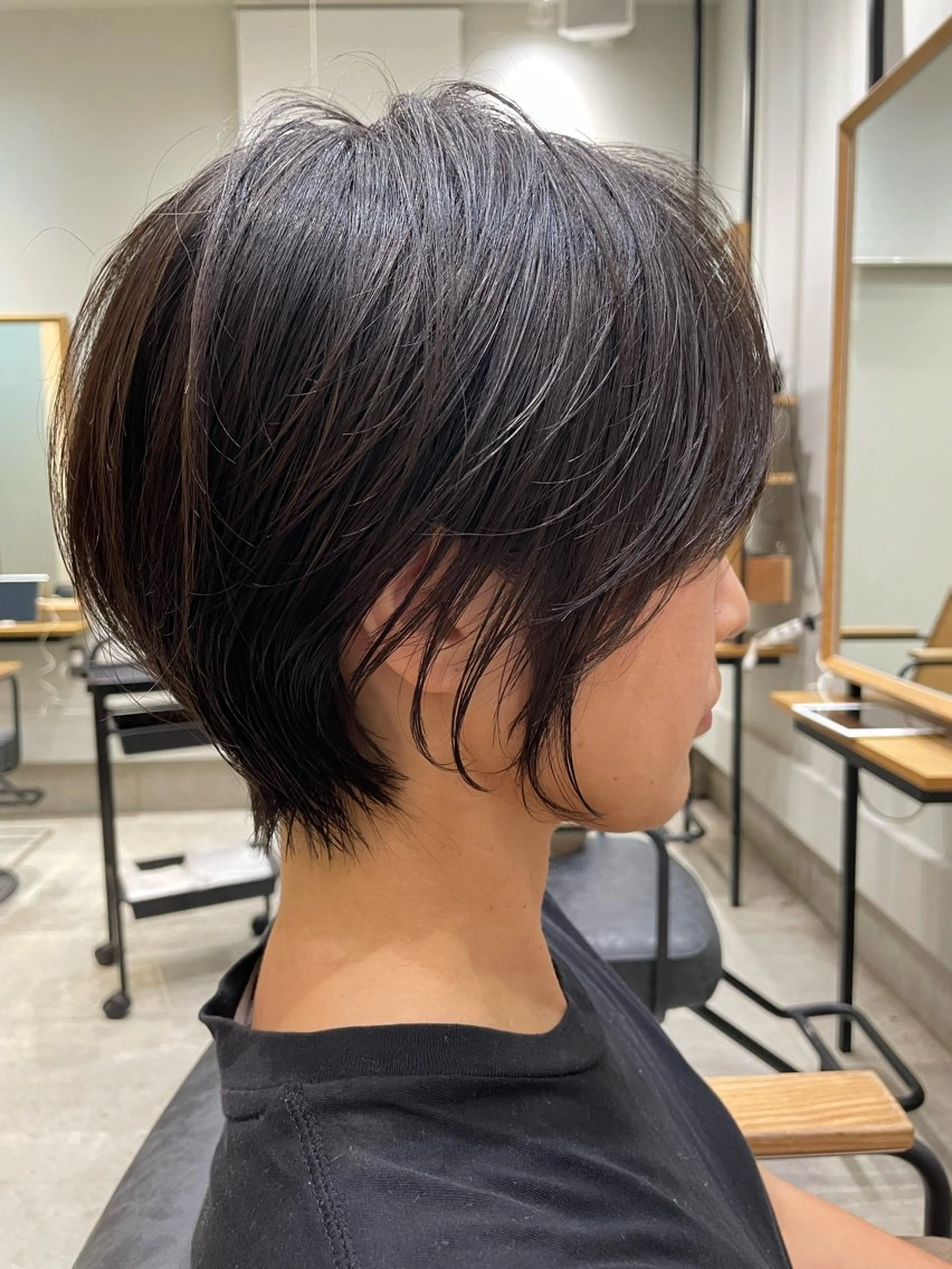 ショート 似合わせカット ショートヘア くびれミディアム/似 合わせ/鎌倉/edAのヘアスタイル