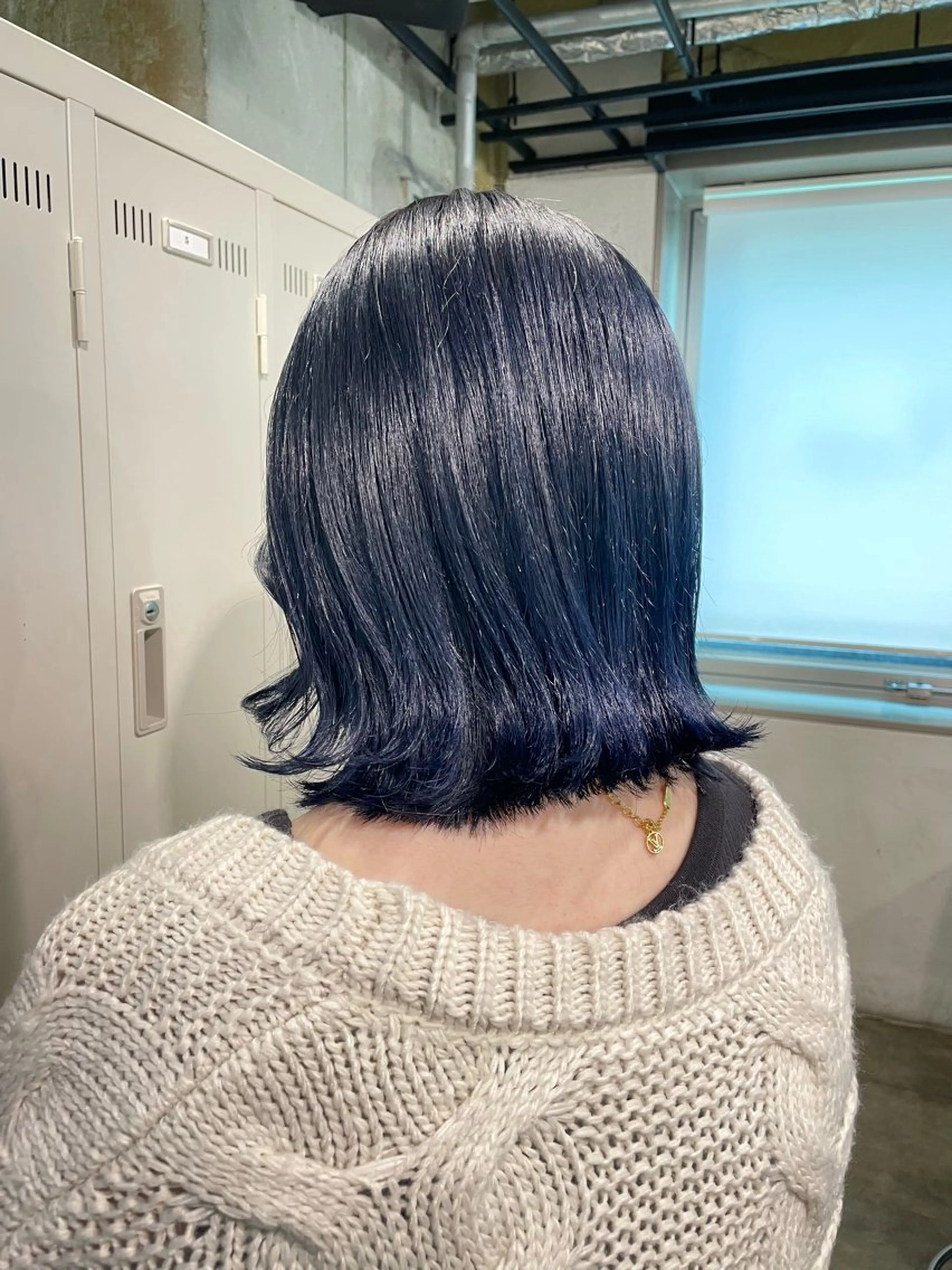 ショート カラー 黒髪 ブルーカラー ブルーブラック alicetokyo 🦋宮葉🦋のマツエク・マツパデザイン