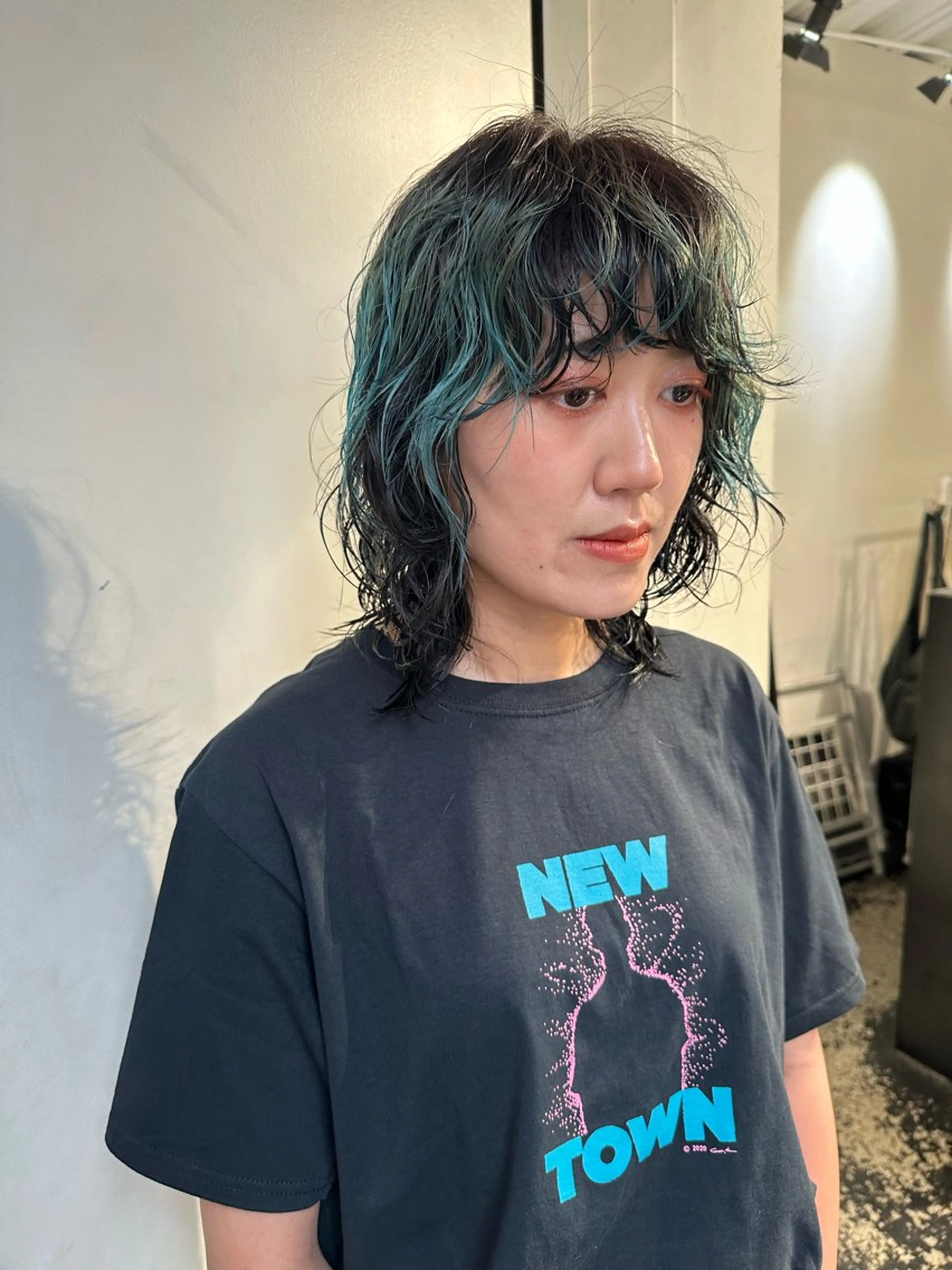 ミディアム カラー パーマ カット ヘアカラー パーマ トリートメント レイヤーカット/艶髪 ✨💭KIRARIのヘアスタイル