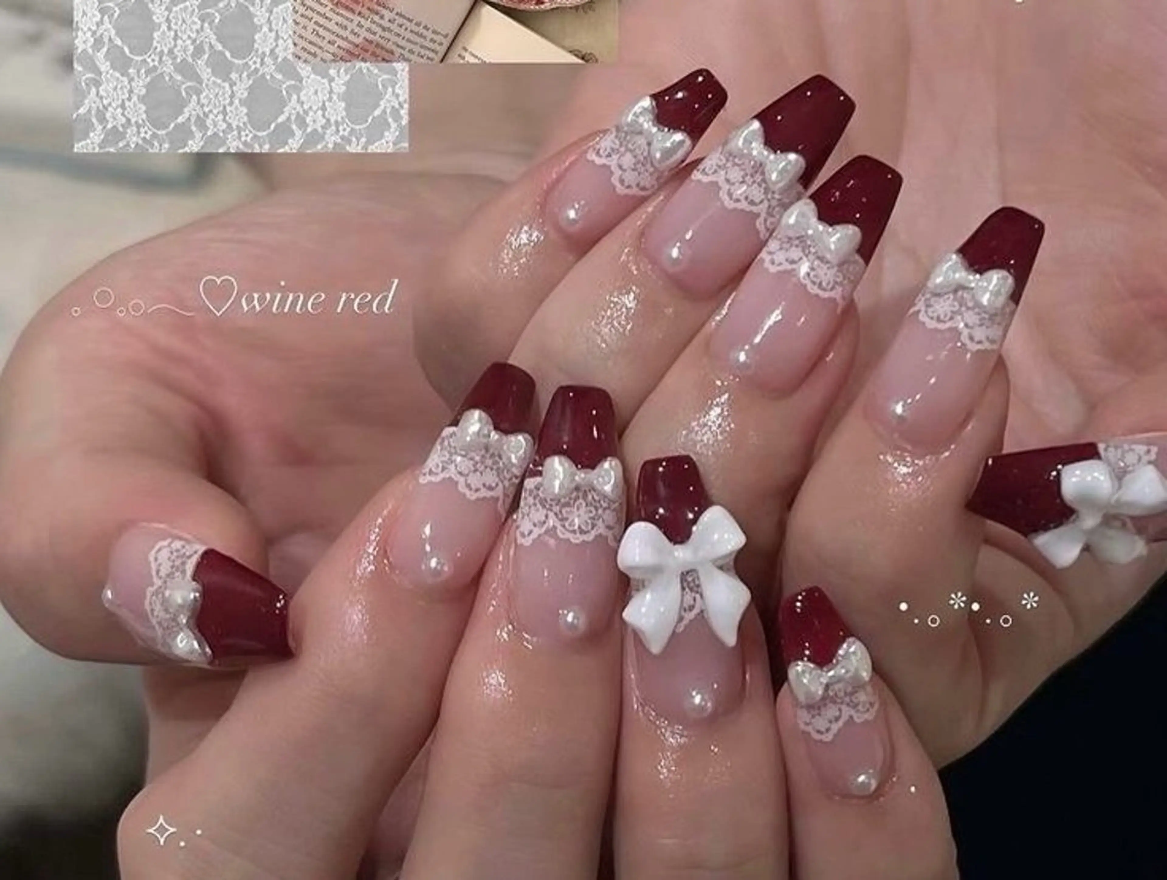 ネイル チークネイル フレンチネイル グラデーション 韓国ネイル マグネットネイル Hana Nailのネイルデザイン