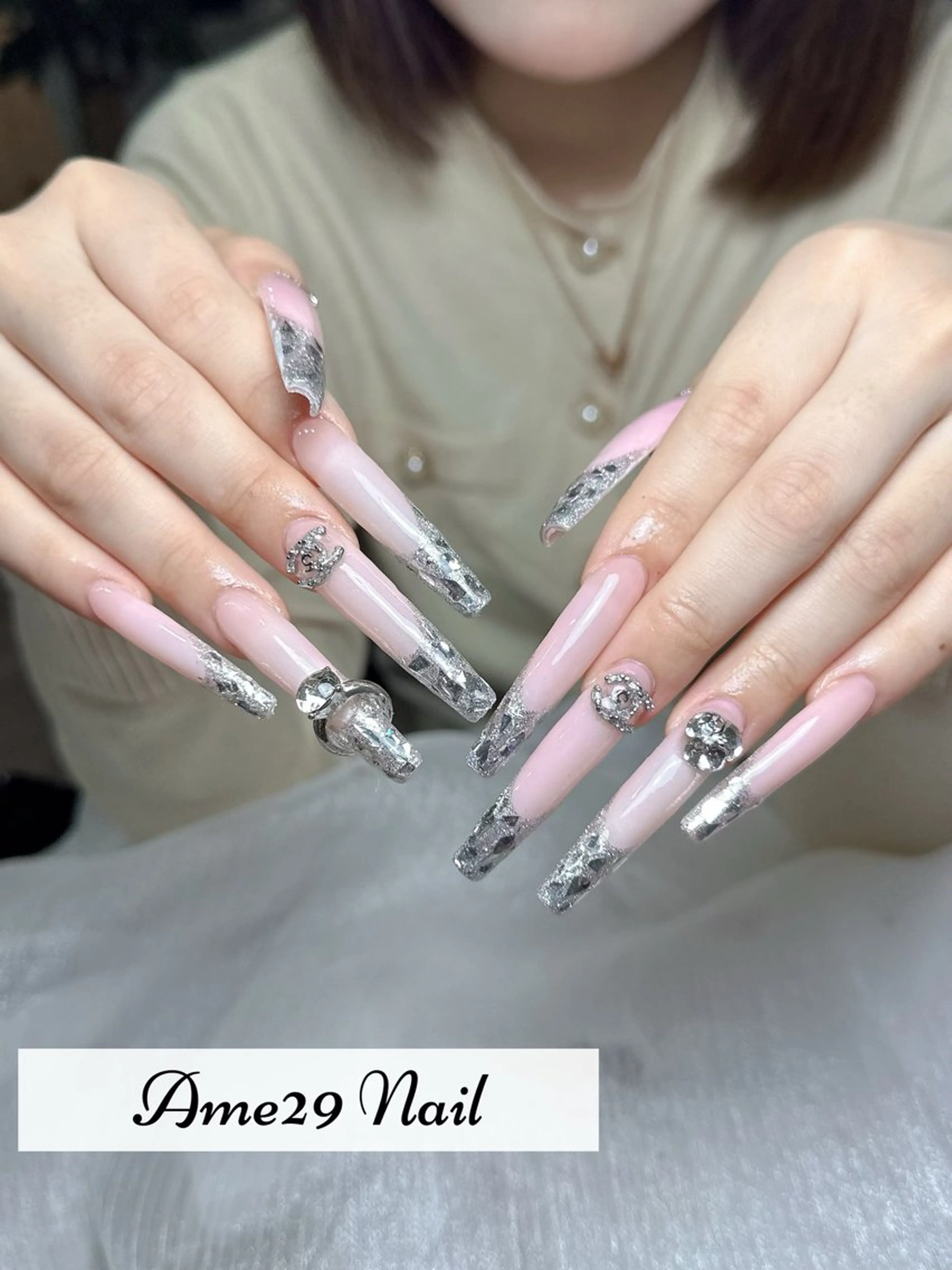 ネイル アートネイル スカルプネイル AME29 Nail ネイルサロンのネイルデザイン