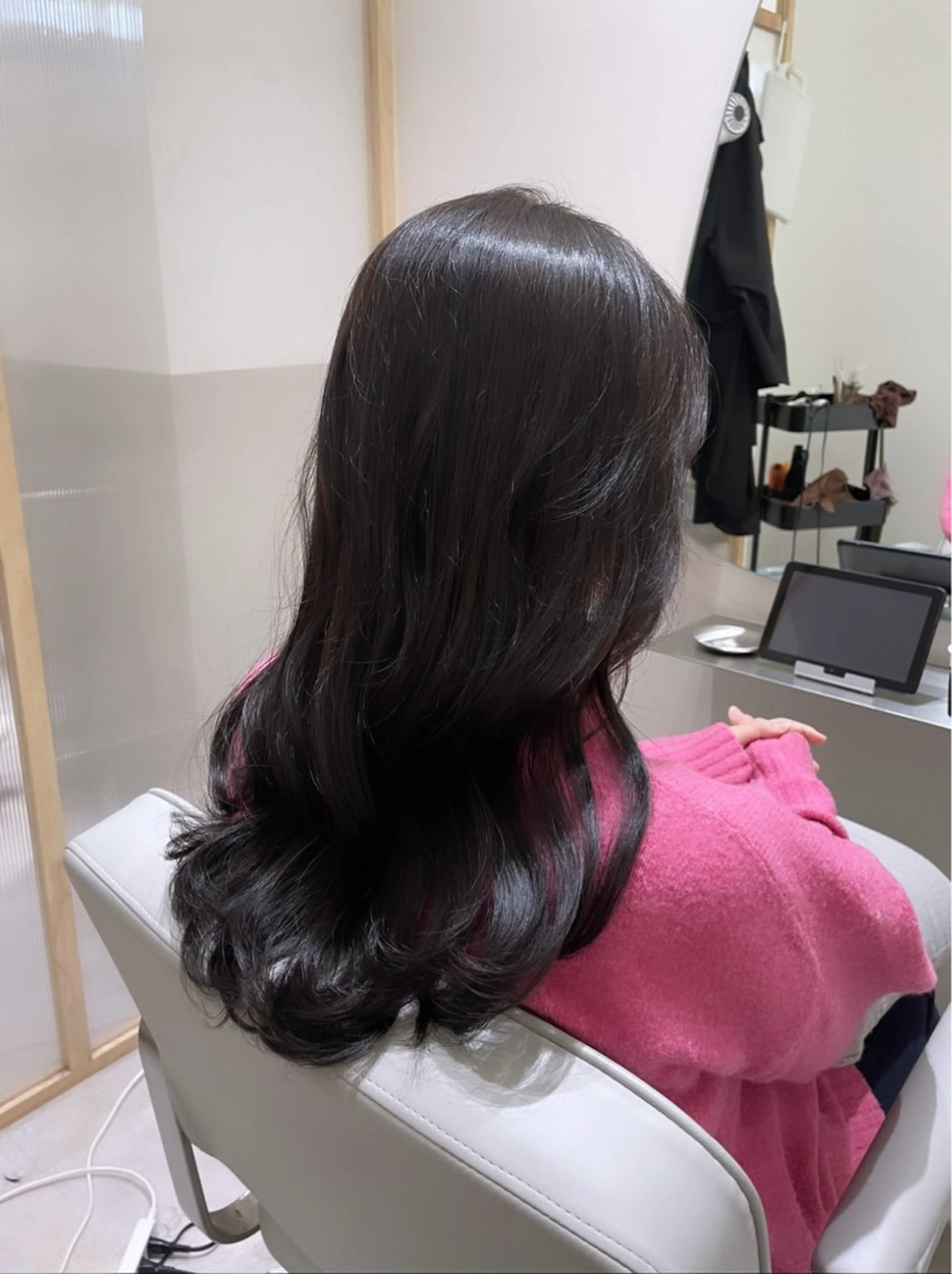 ロング カラー アッシュ アッシュグレー アッシュグレージュ グレージュ カット ヘアカラー 髪質改善✨Zina浦 安/個室🌈YUKIのヘアスタイル
