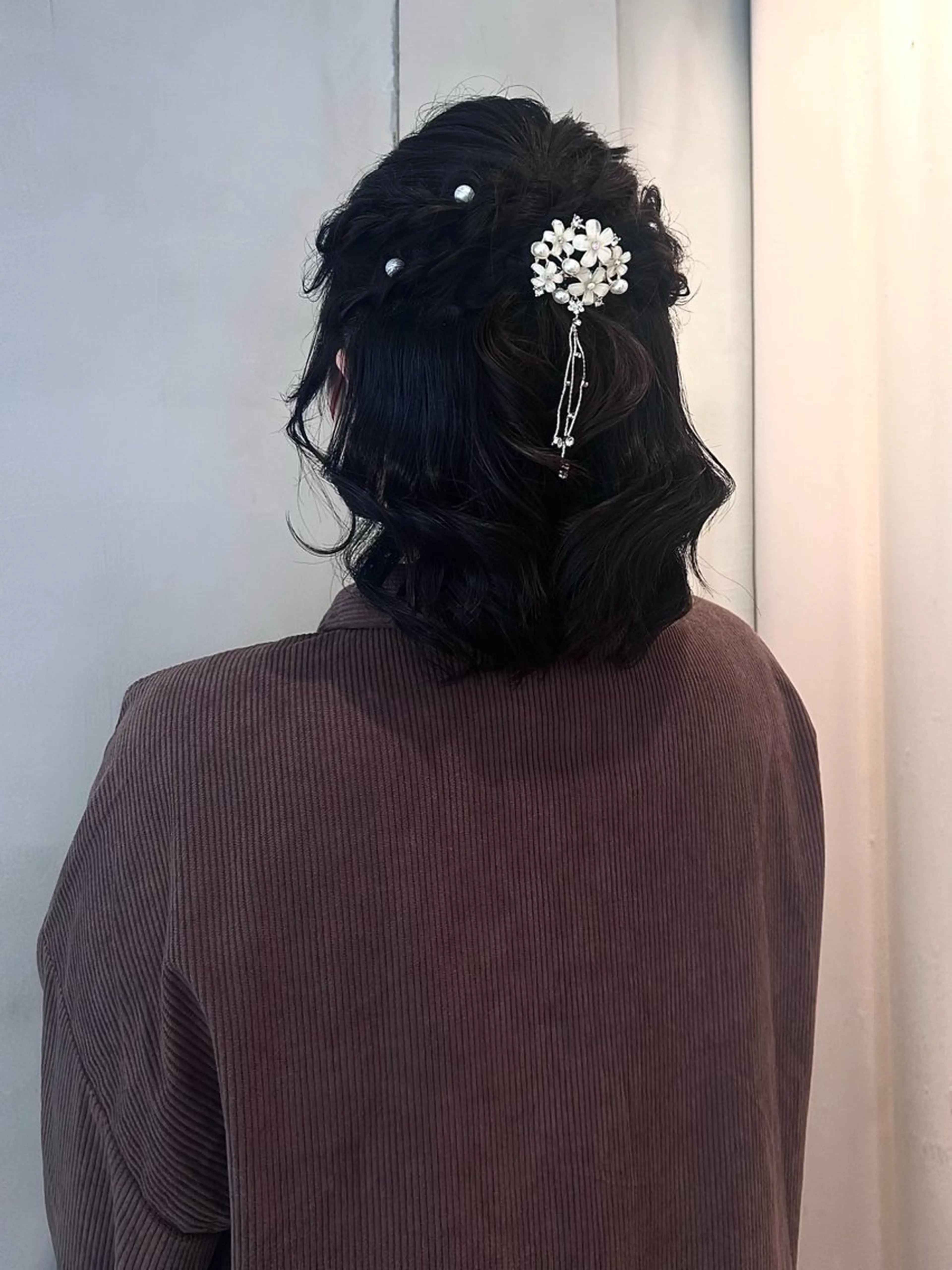 ヘアアレンジ ハーフアップ ヘアセット ニュアンスヘア🪡 nenekaのヘアスタイル
