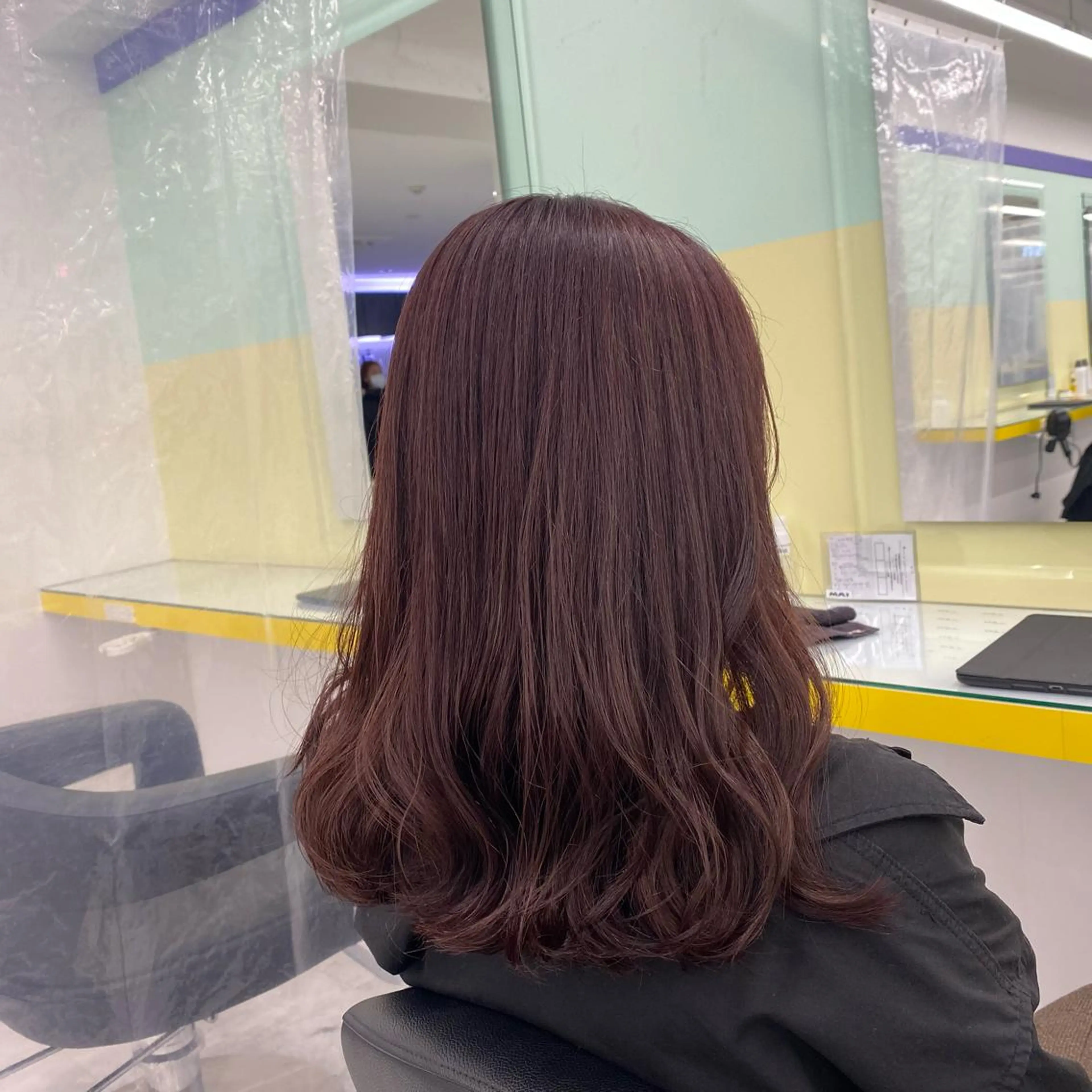 セミロング カラー ヘアアレンジ ヘアカラー トリートメント GOTODAY shair salon 横浜mare店所属・mai🍑暖色カラー /レイヤー💖のヘアスタイル