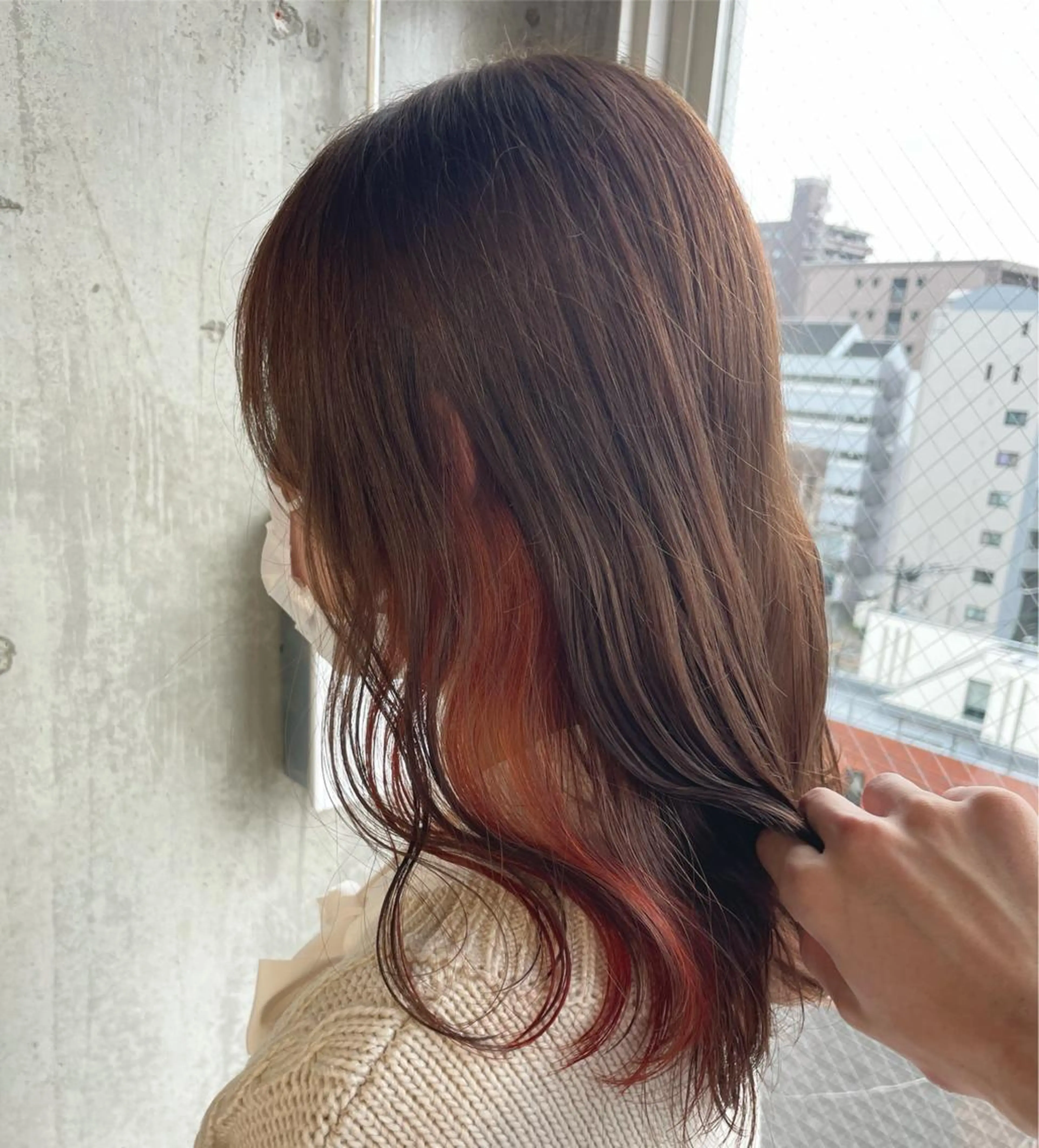 セミロング カラー ヘアカラー SHOTO ハイトー ン/ブロンドカラーのヘアスタイル