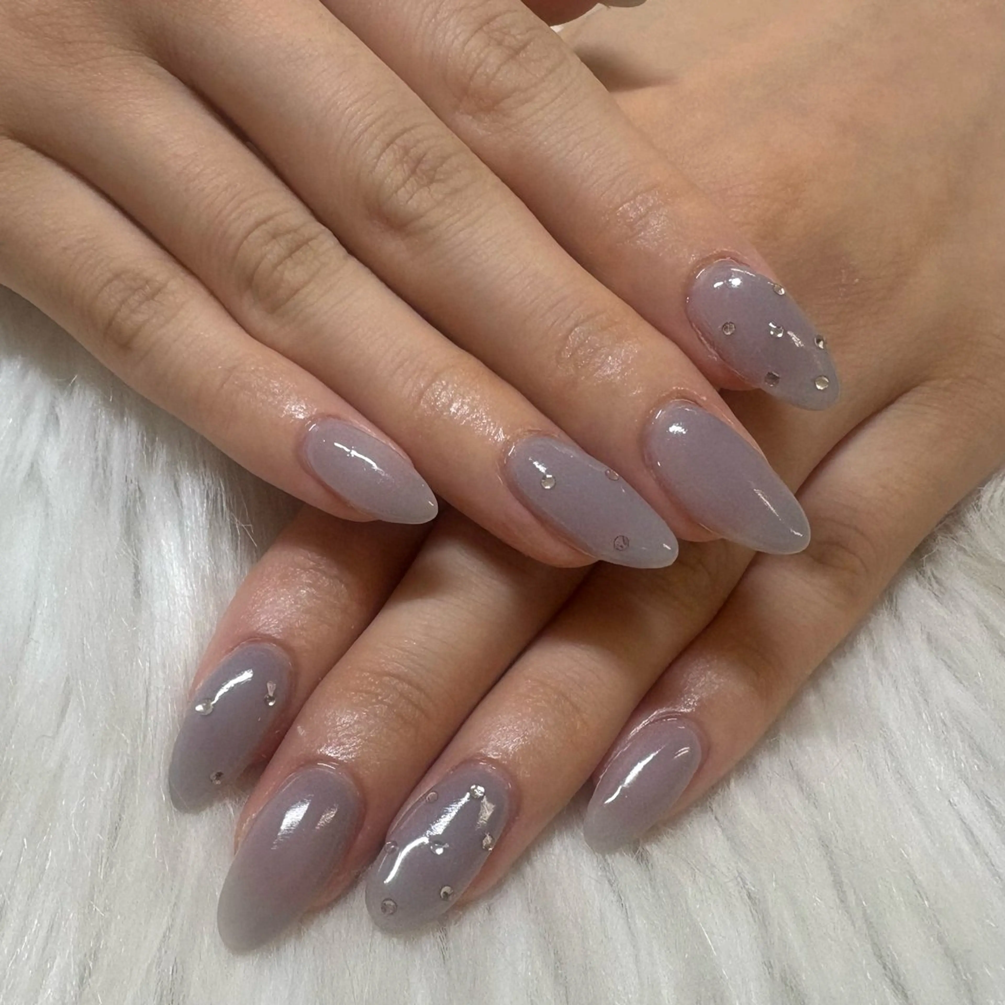 ネイル キラキラネイル ワンカラーネイル ストーンネイル ハンドネイル NAIL&SPA P-BOX北戸田所属・NAIL P-BOX .HACHIのネイルデザイン