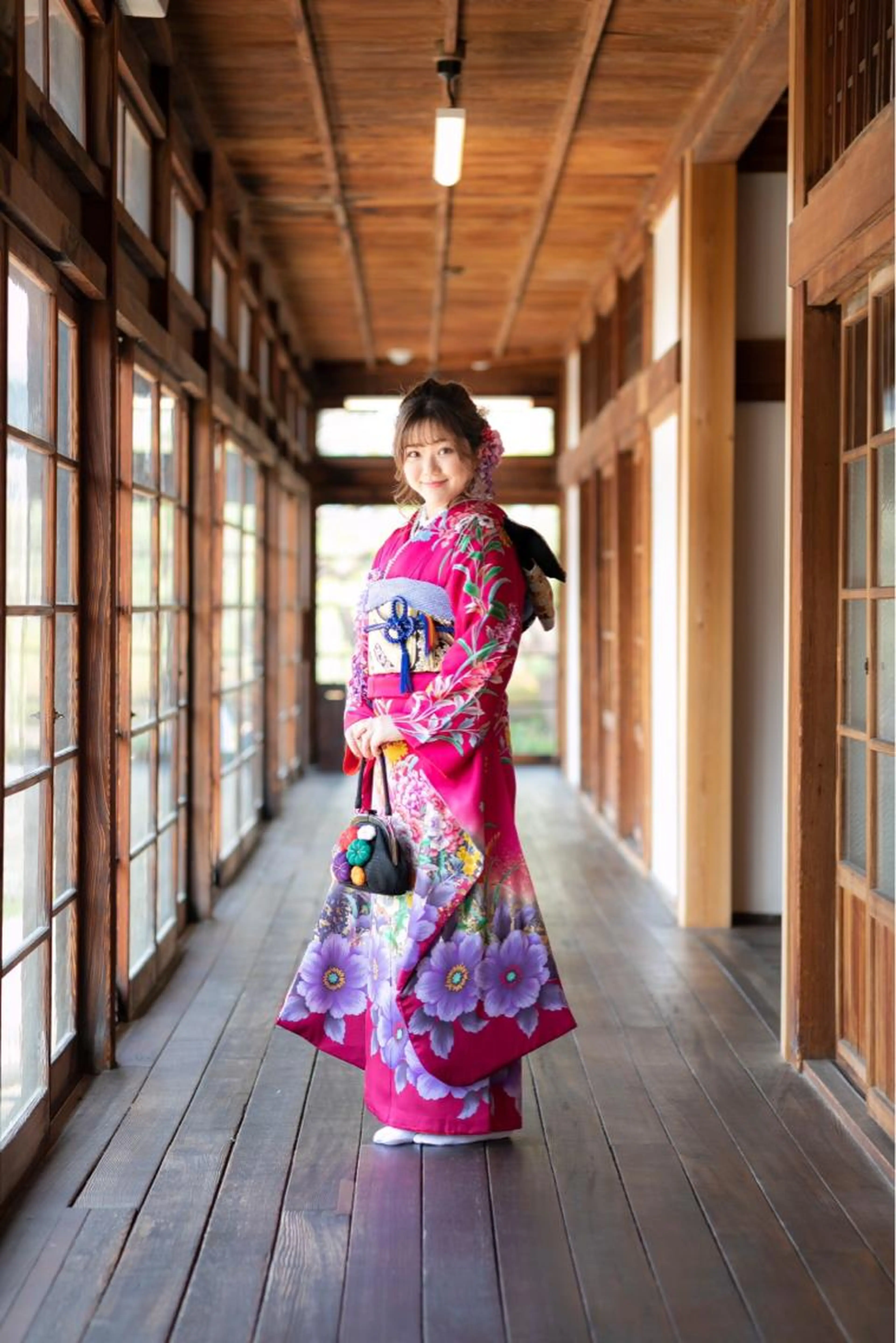 振袖着付けの写真