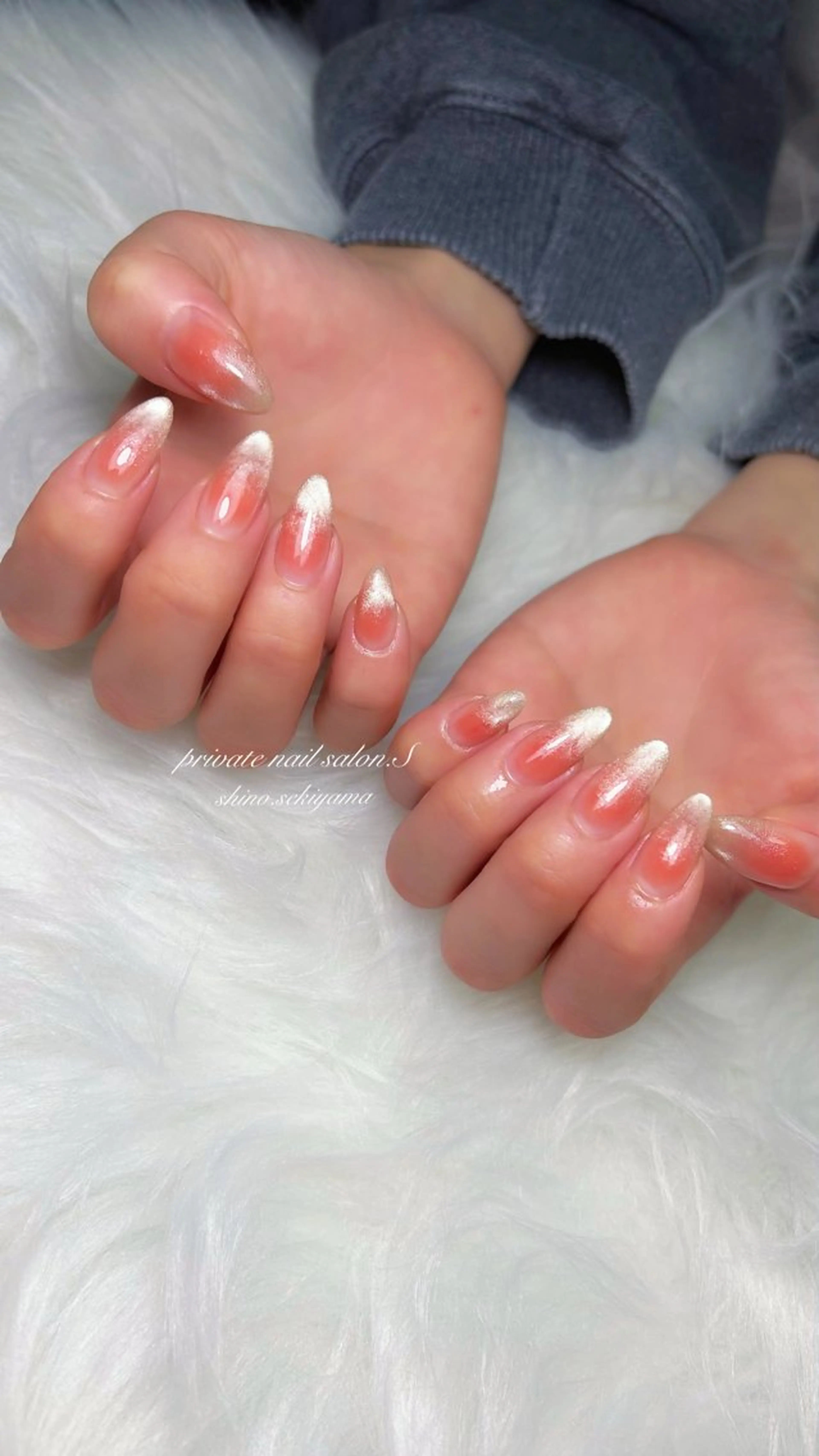 ネイル チークネイル ハンドネイル 関山 志乃のネイルデザイン