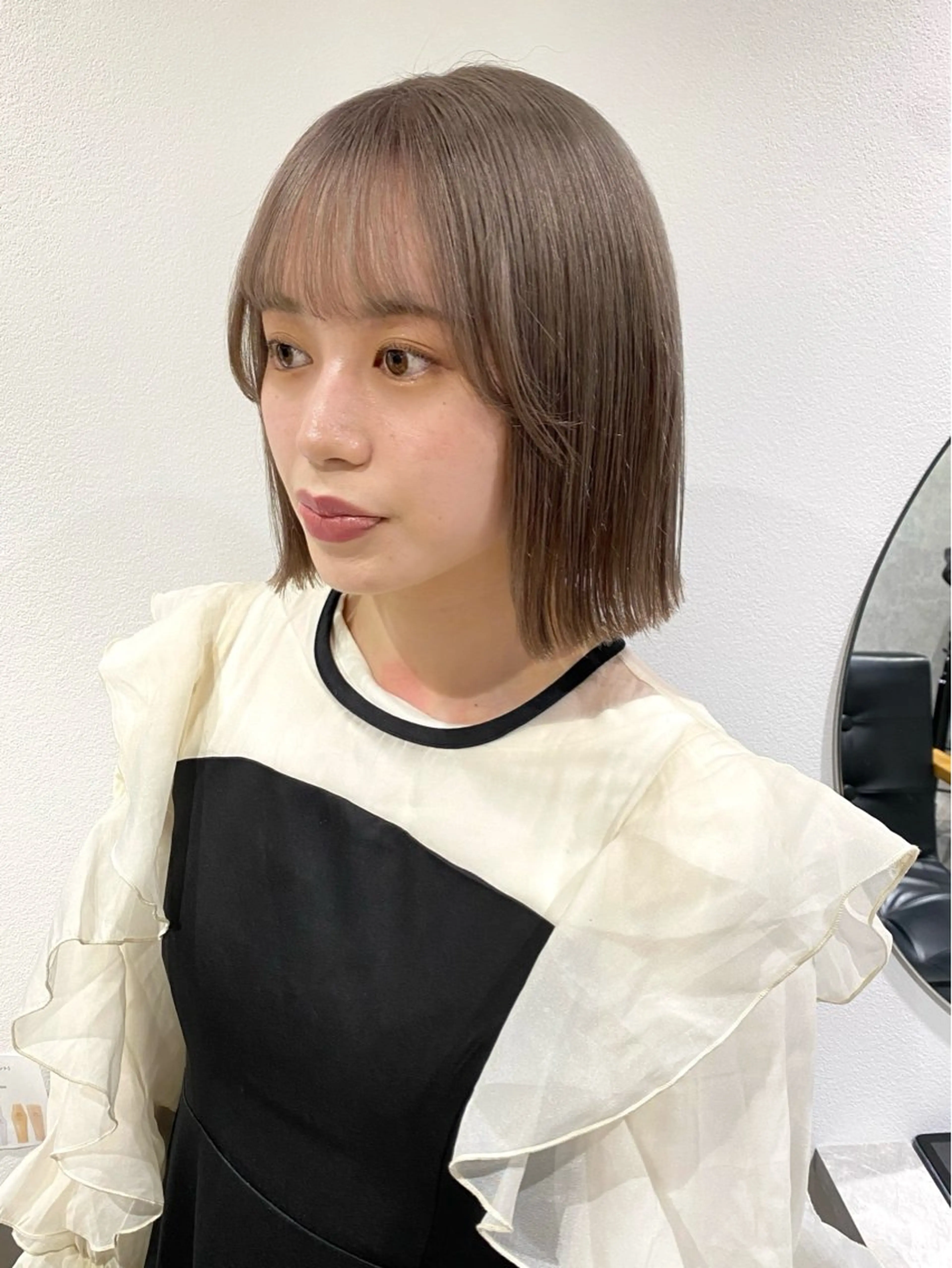 🍊ミニモ学割限定🍊似合わせカット【ボブ/レイヤーカット/韓国/顔周り/前髪カット/下北沢/ショート/ブリーチ】の写真