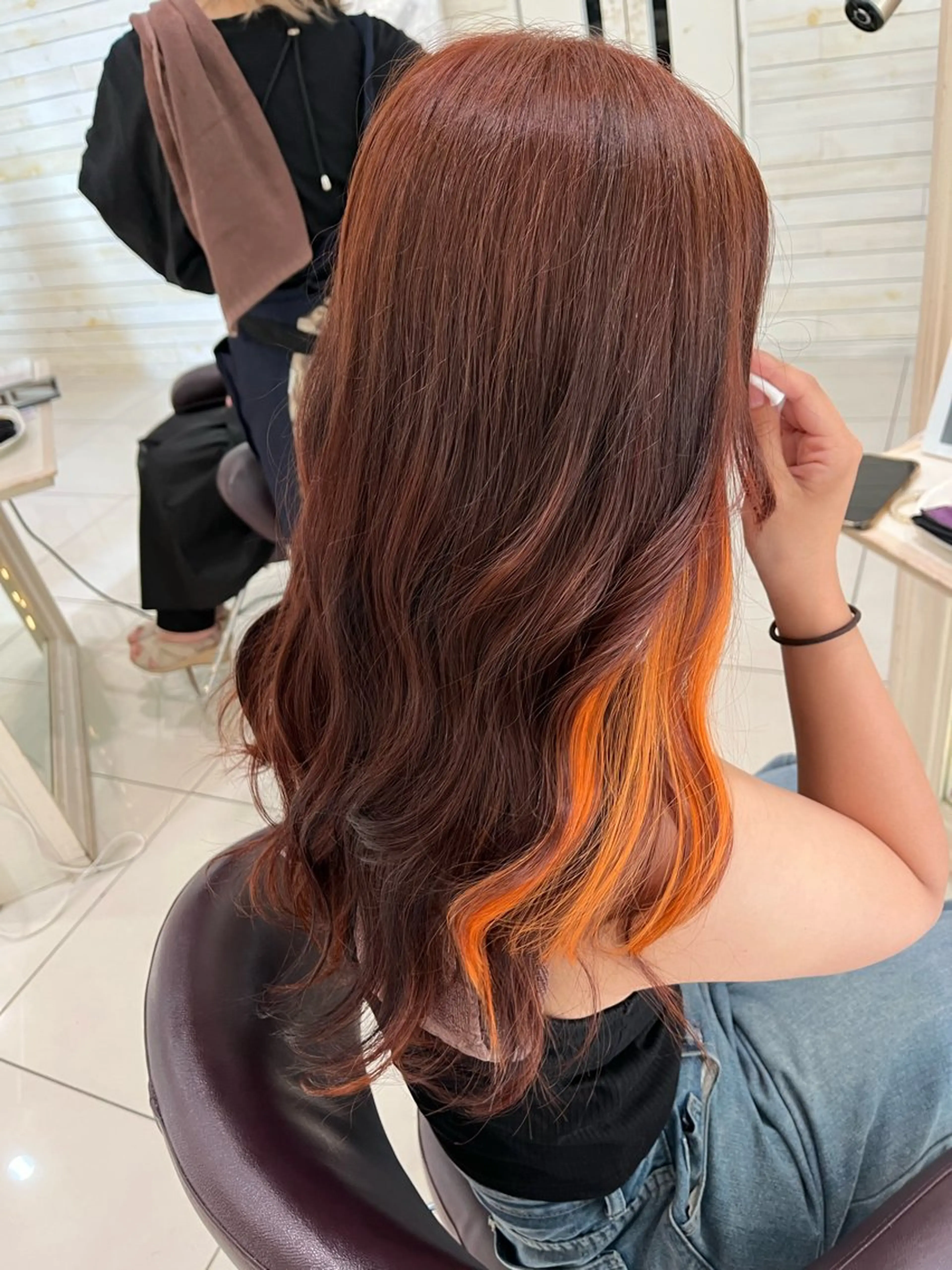 らいむ/レイヤー/ /イヤリングカラーのヘアスタイル