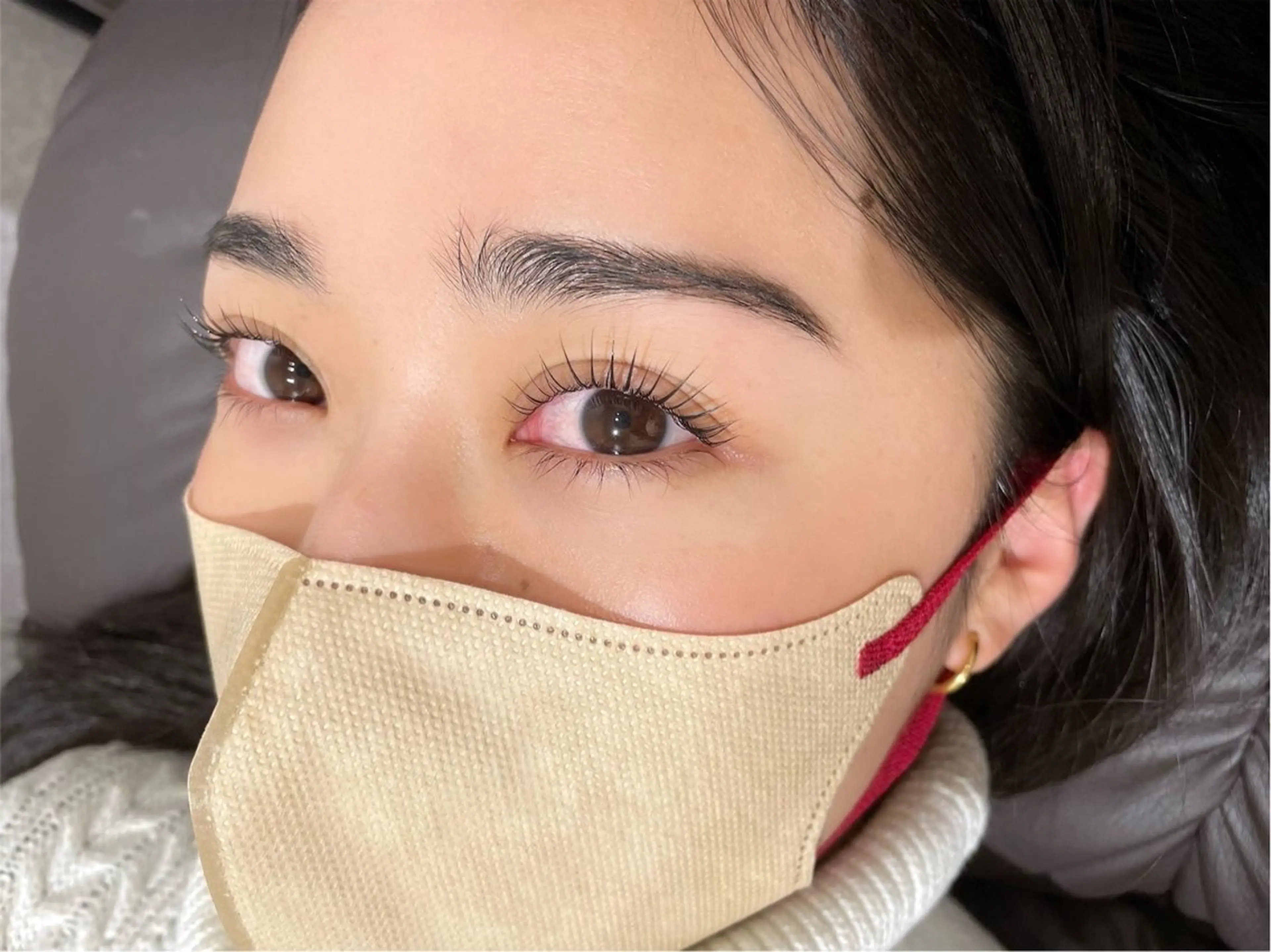 マツエク・マツパ ナチュラル パリジェンヌラッシュリフト まつげパーマ 一重×まつ毛パーマ CLUTCH阿倍野 🥨マエ トモヨ☕️のマツエク・マツパデザイン