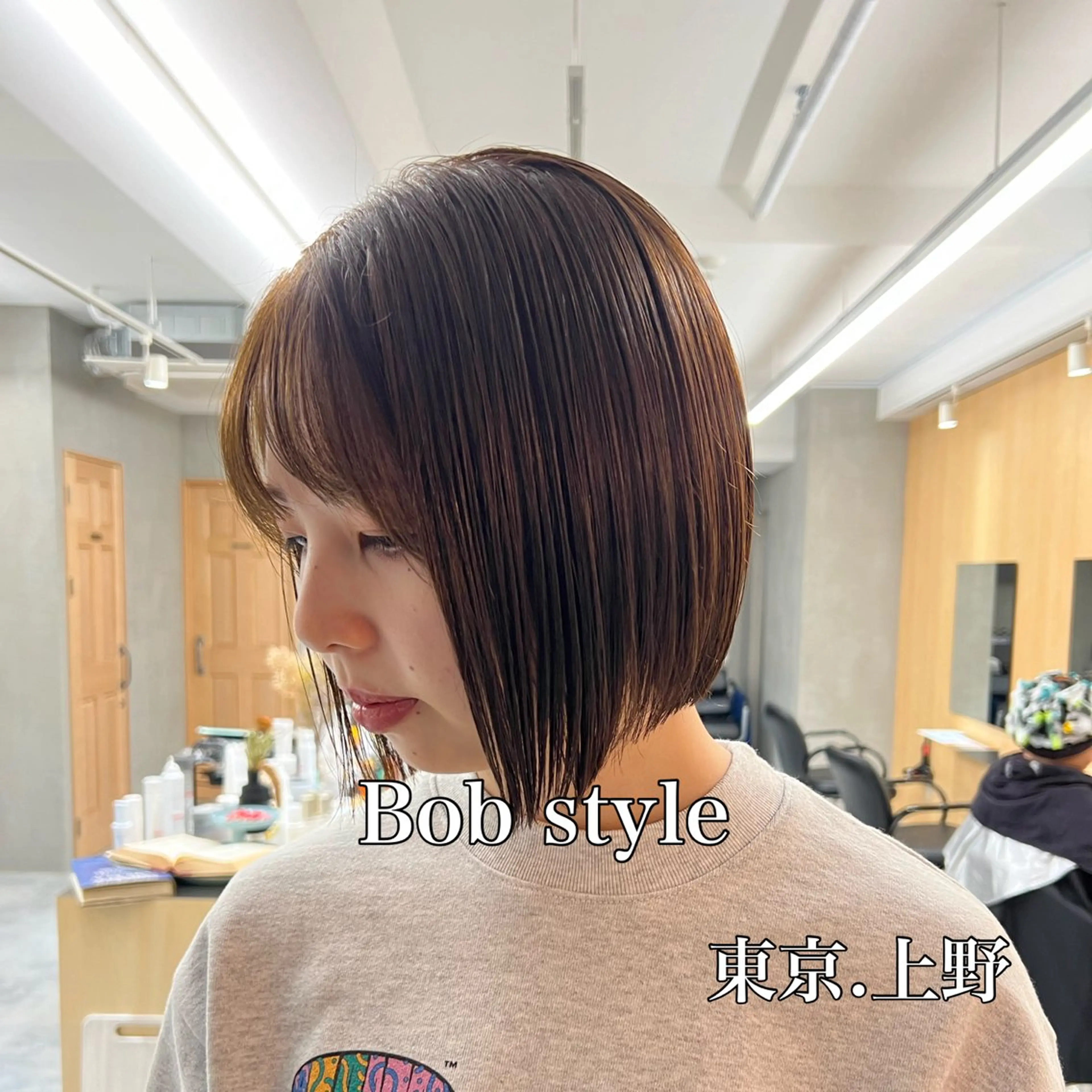 ショート カラー 曲がる縮毛矯正 バレイヤージュ森田のヘアスタイル