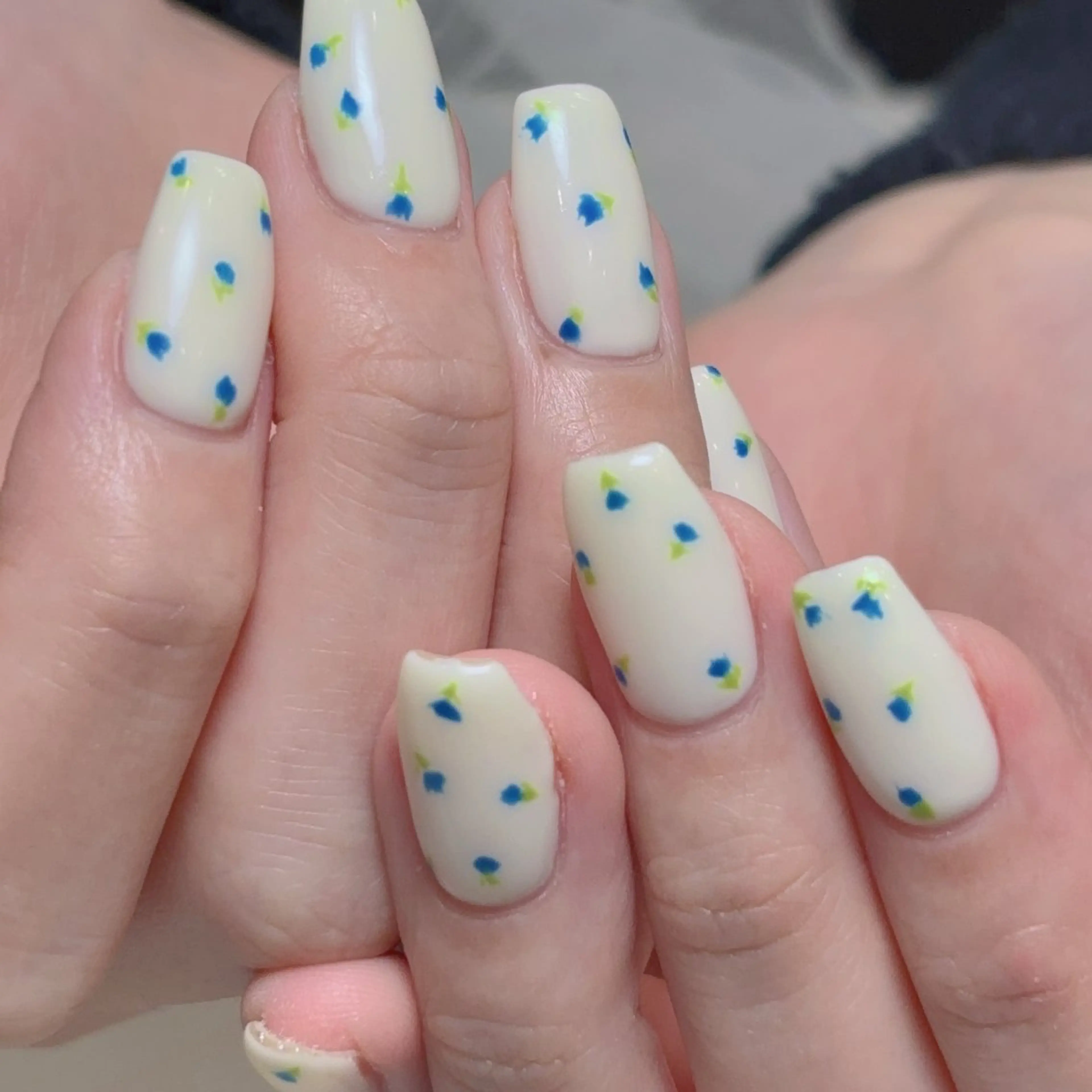 ネイル ブルー Riona 🌸上野のネイルデザイン