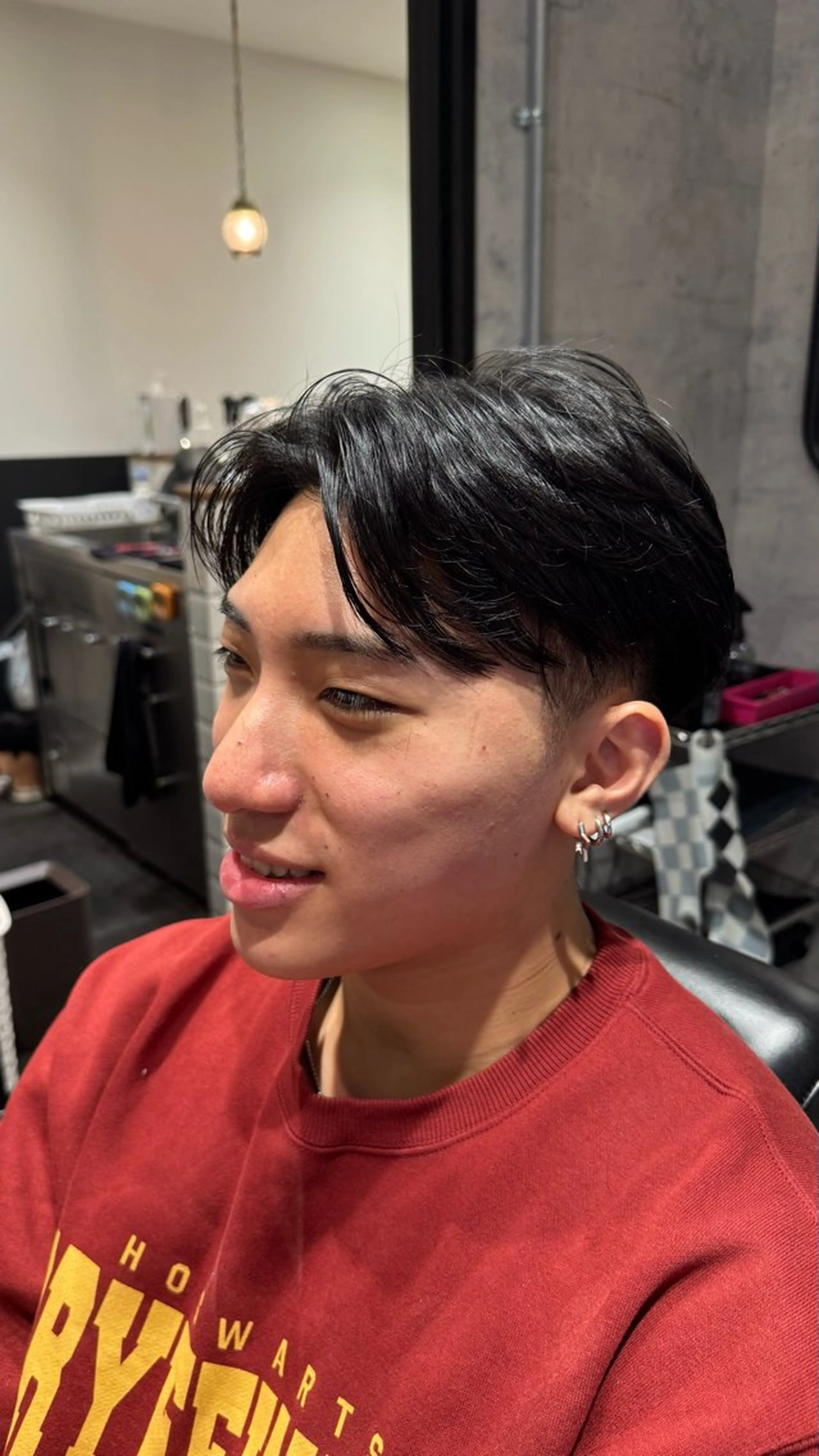 ミディアム メンズ カット メンズカット✂️/ パーマ🪢/金敷幸作のヘアスタイル