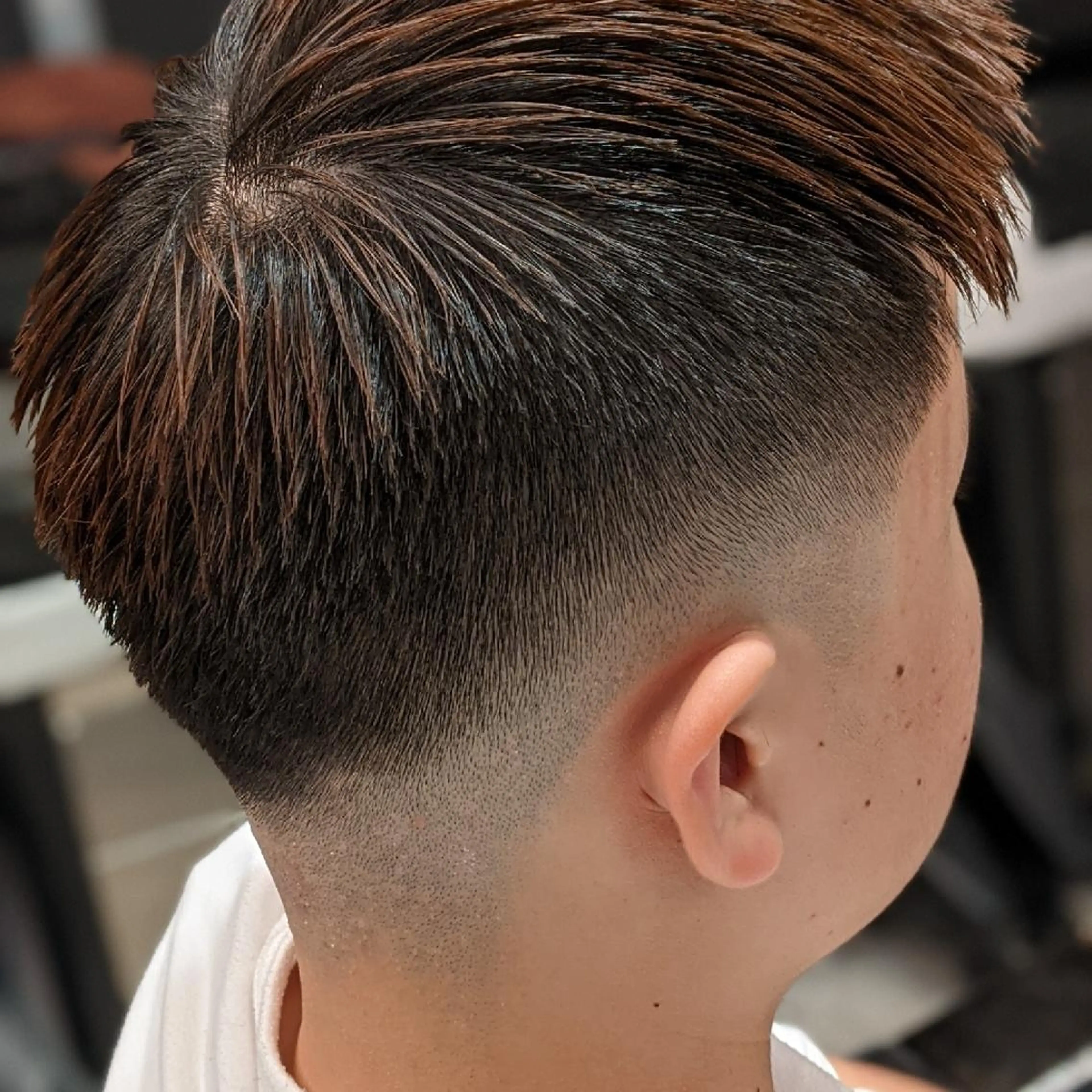 ショート メンズ フェードカット スキンフェード 💈山本 卓士💈のヘアスタイル