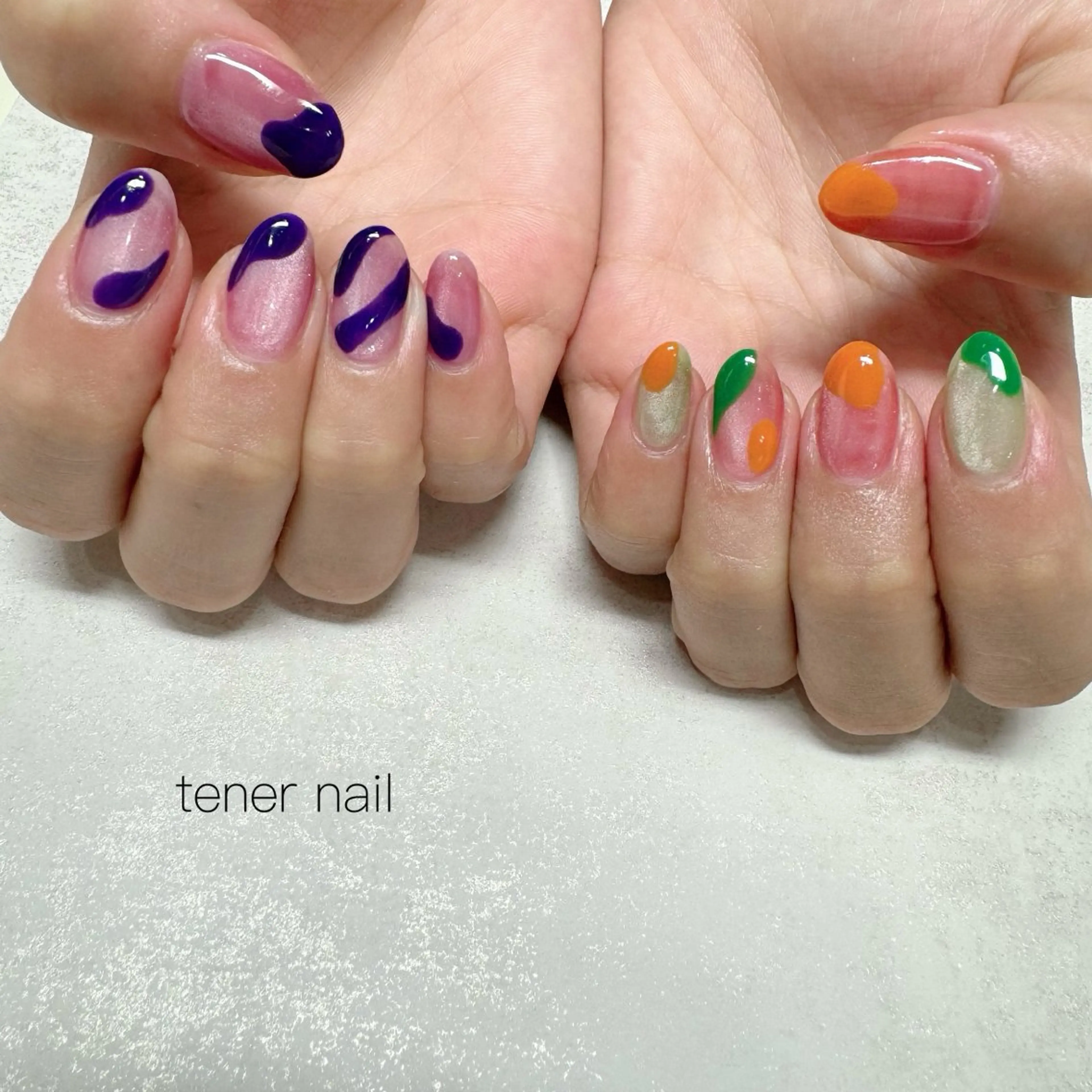 ネイル ニュアンスネイル ハンドネイル テネルネイル tener nailのネイルデザイン