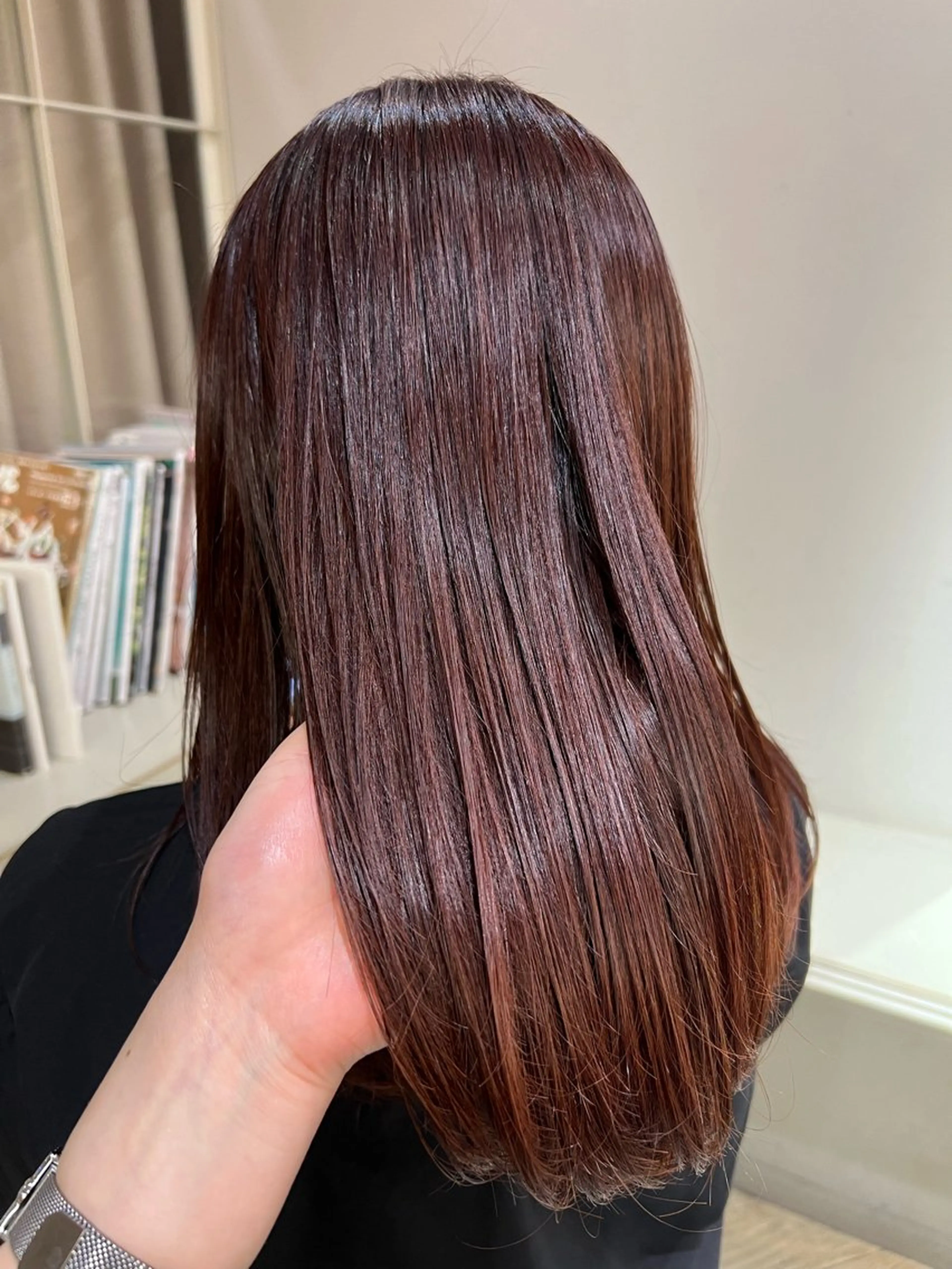 セミロング カラー ブラウンカラー ピンクカラー ピンクブラウン ヘアカラー ﾕｳﾅ/ ショート・ボブ🐰のヘアスタイル