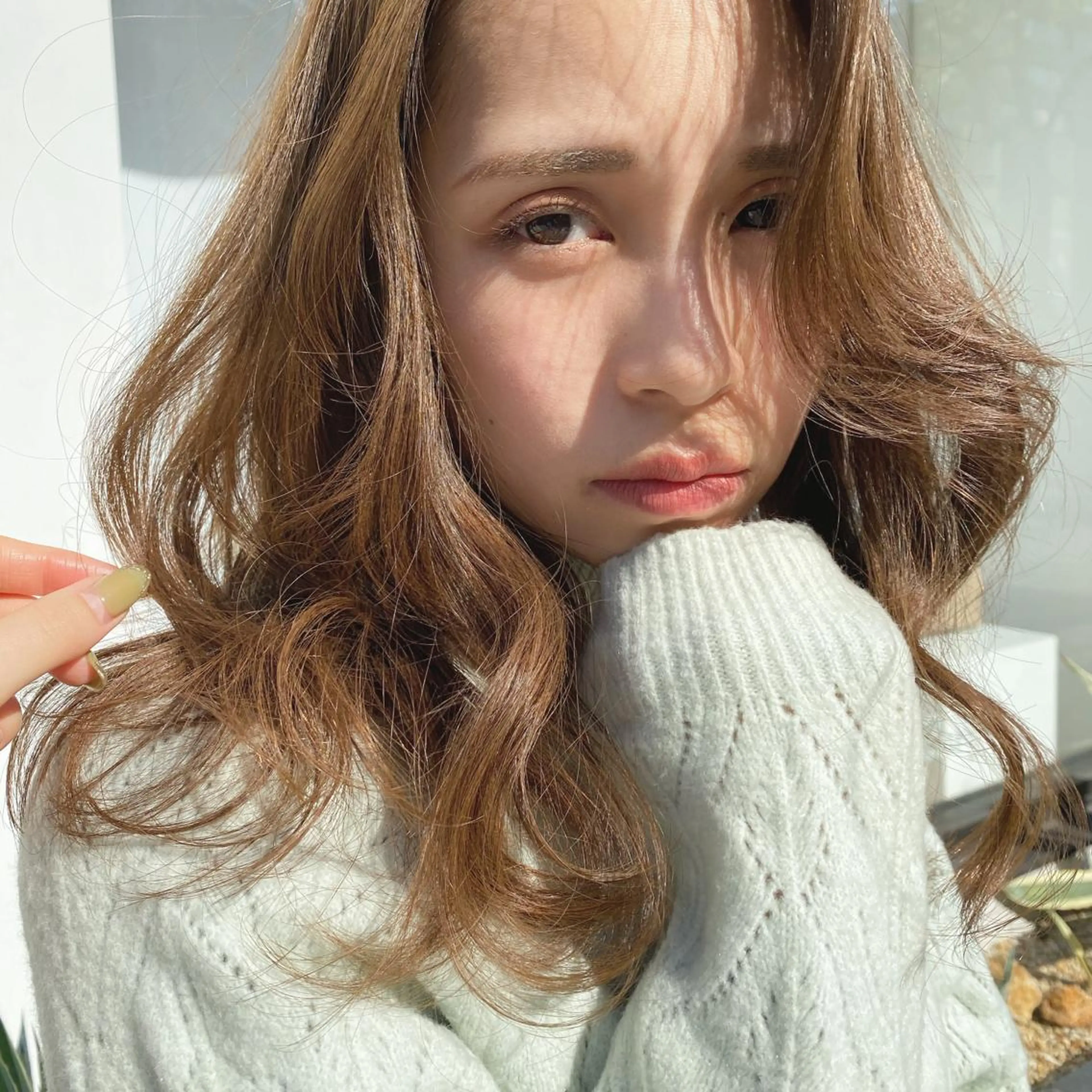 セミロング カラー ヘアアレンジ ネイル マツエク・マツパ ベージュカラー ブラウンカラー ブラウンベージュ カラーマツエク ブラウン 透明感カラー🫧ヘア セット🫧松本菜月の眉毛・アイブロウイメージ