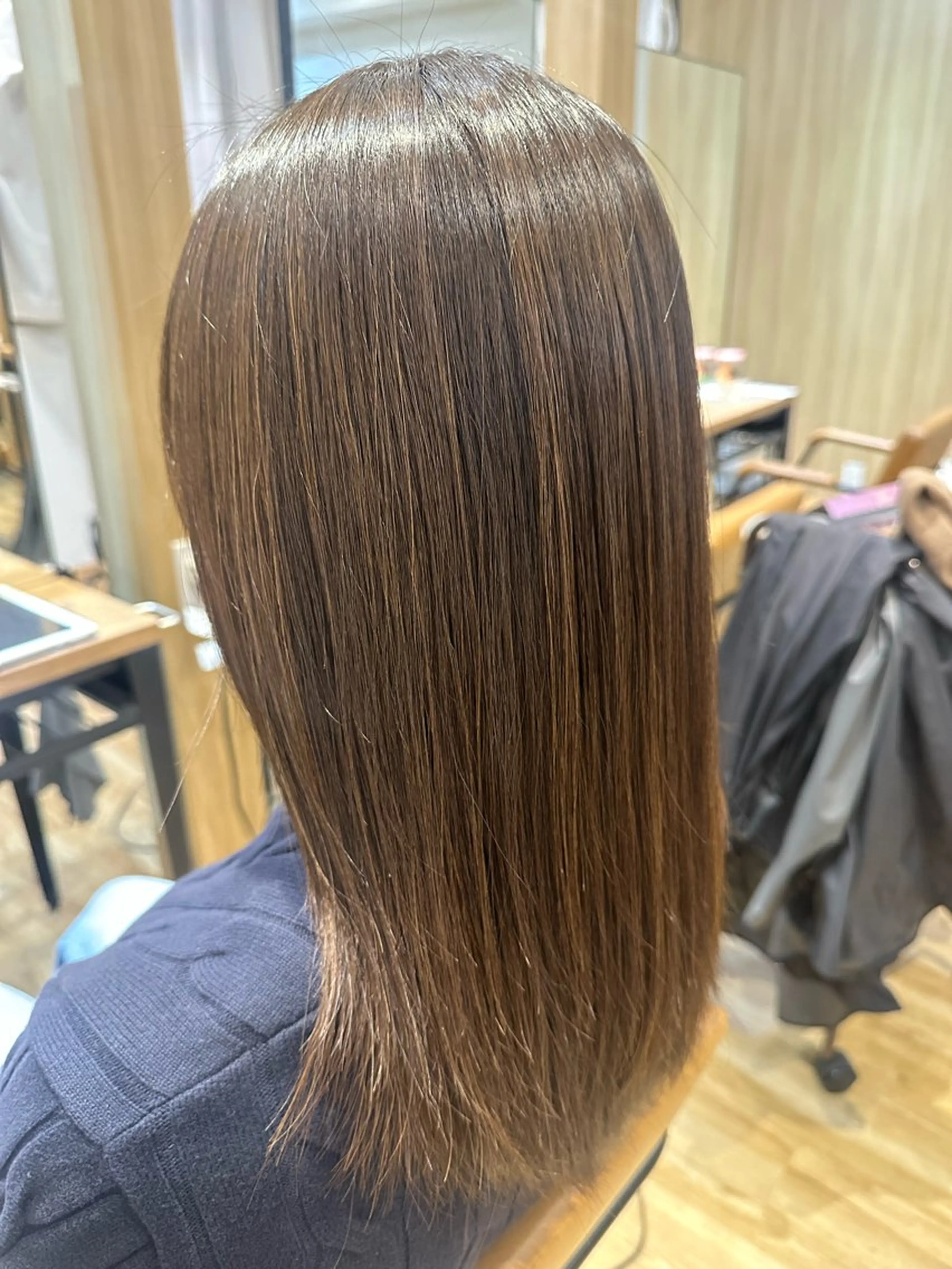 ミディアム パーマ カット 縮毛矯正 トリートメント ✨✂️Nori ✂️✨のヘアスタイル