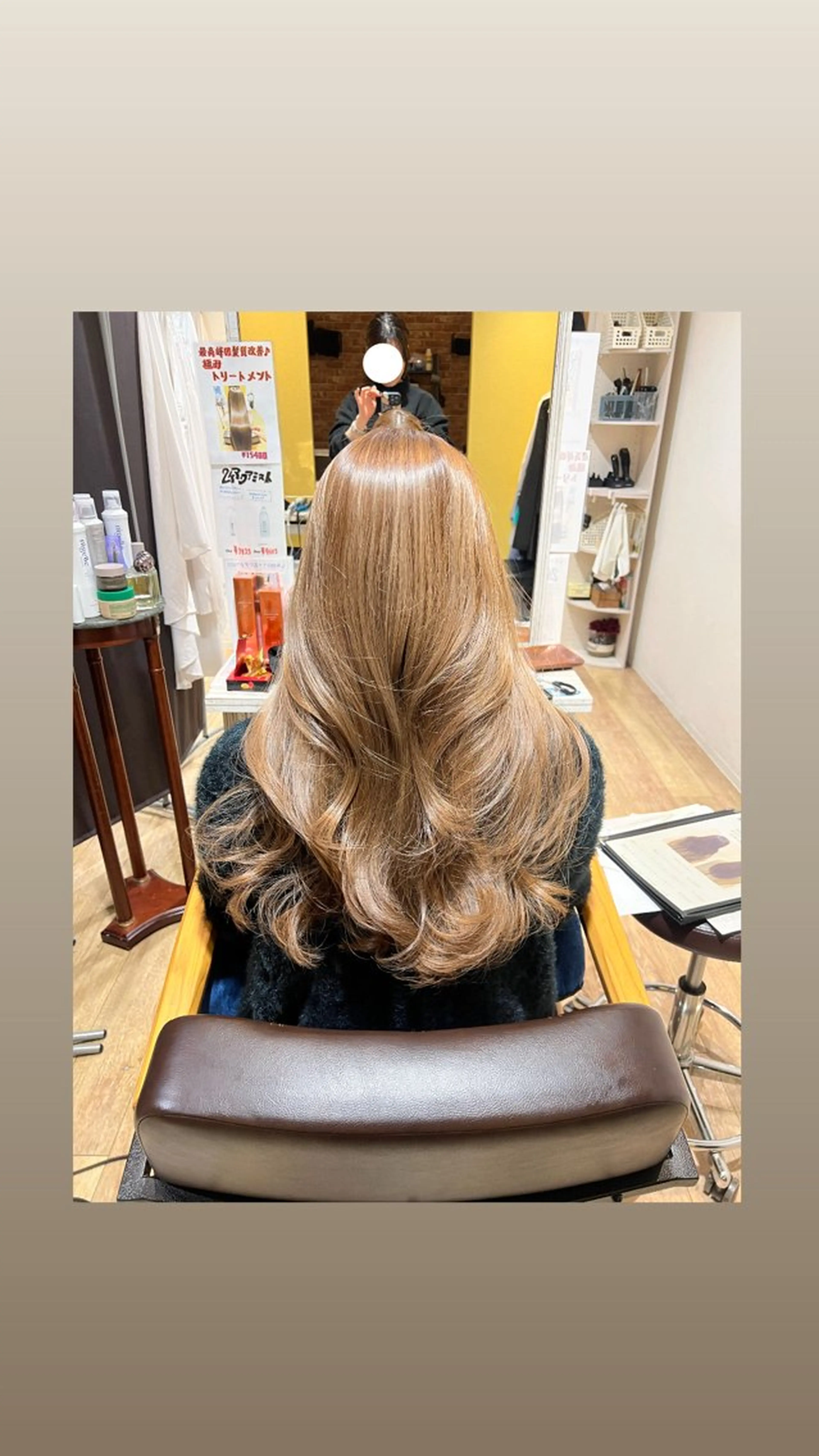 ロング カラー カット ヘアカラー トリートメント 三浦 吏恵のヘアスタイル