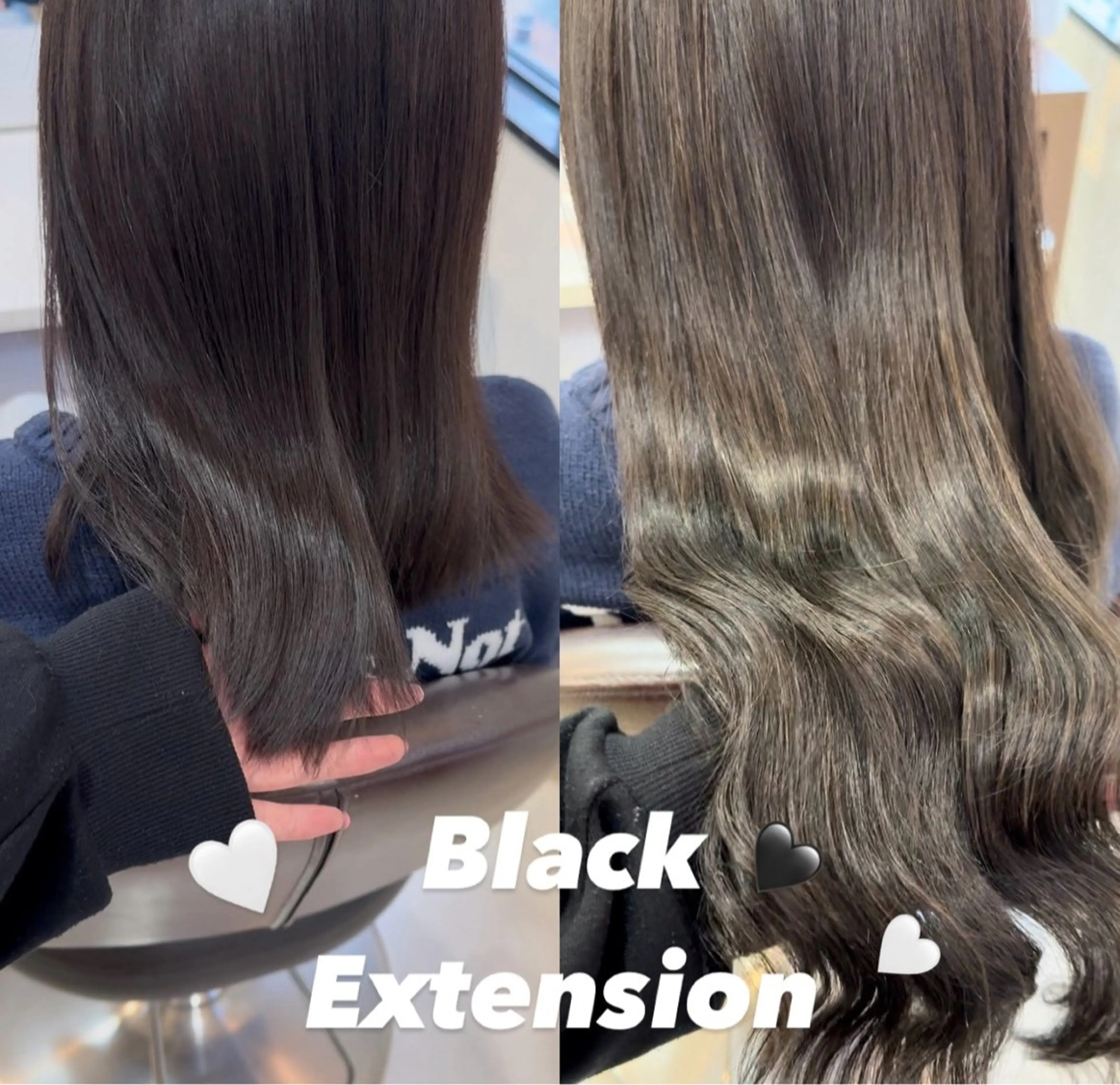 ミディアム カラー エクステ エクステ指名数 No.1💖ゆい🌈のヘアスタイル