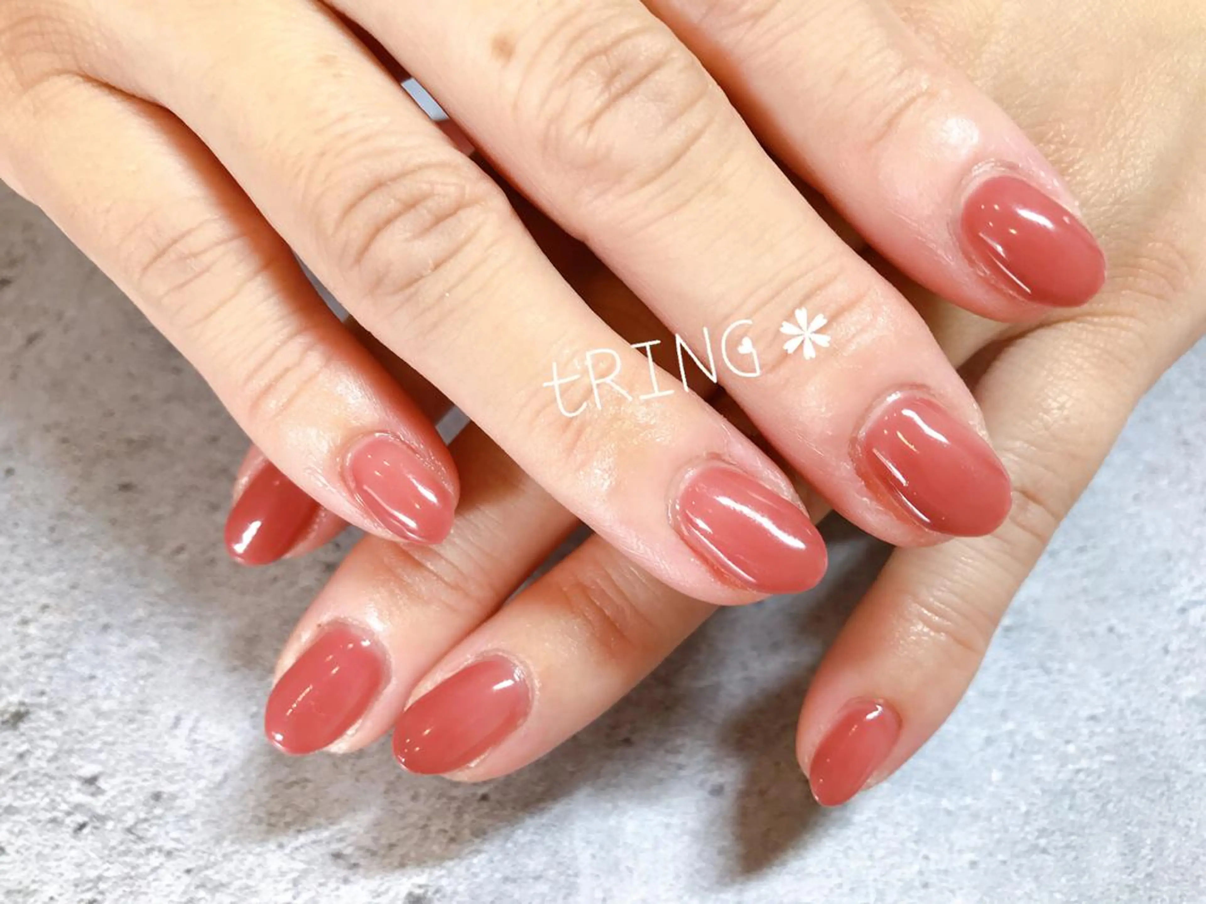 ネイル ハンドネイル tRING＊ しいの木台のネイルデザイン