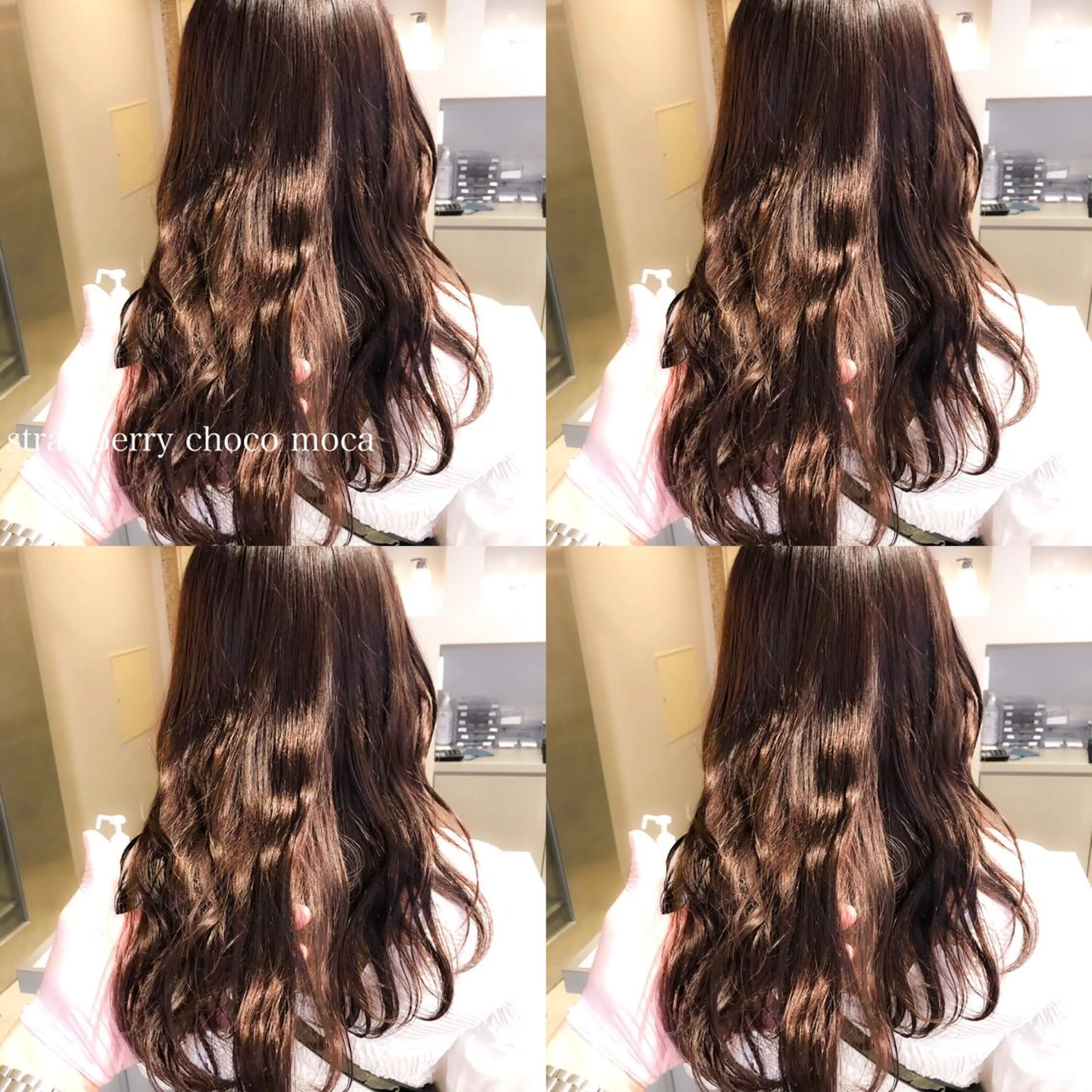 ロング カラー ヘアカラー トリートメント ハイトーン×レイヤー カットTAKUMIのヘアスタイル