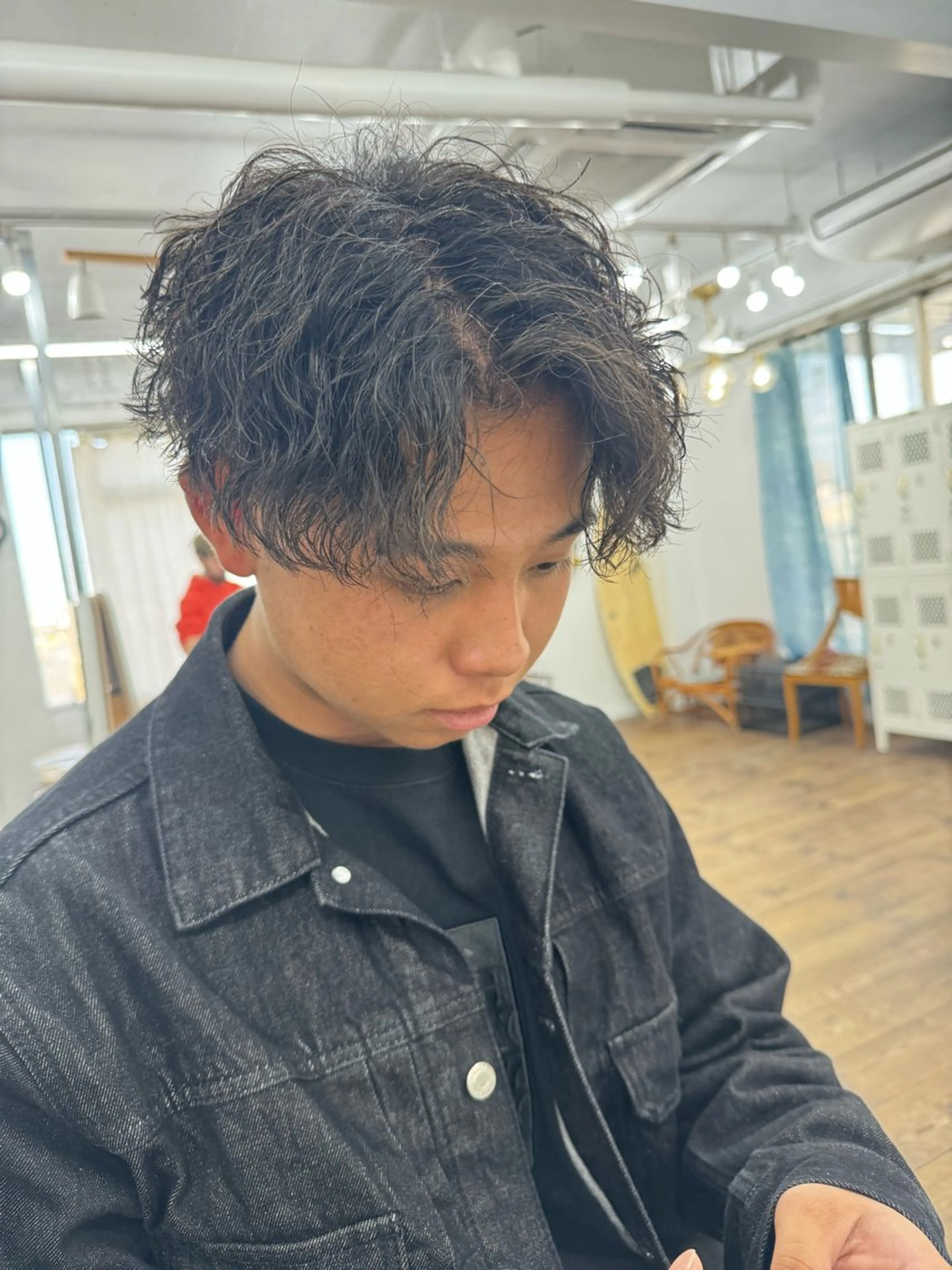 ショート パーマ メンズ カット パーマ メンズ特化サロン ユウヘイのヘアスタイル