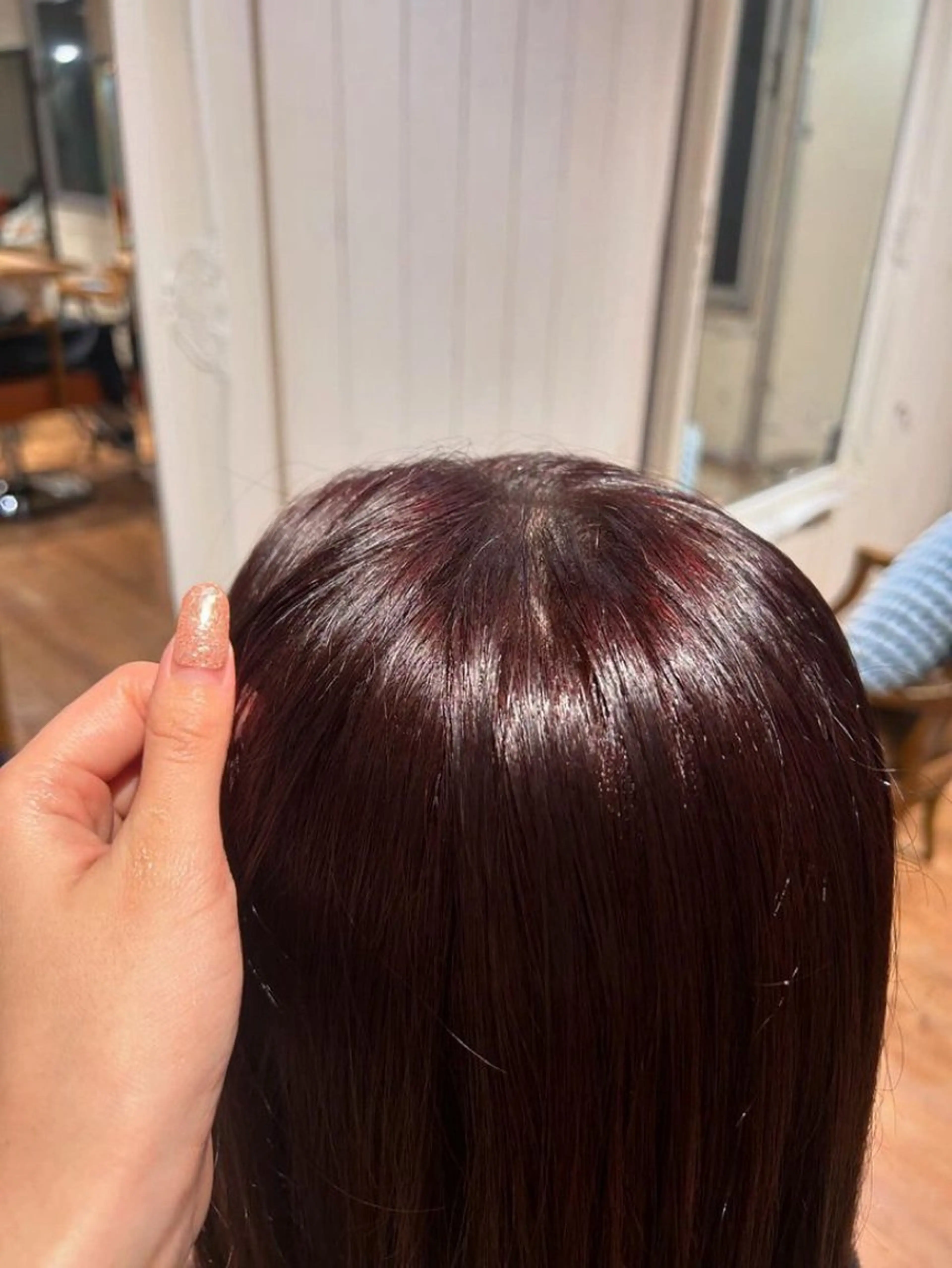 ミディアム カラー ブラウンカラー ヘアカラー パーマ/艶感カラー ୨୧ RISAKOのヘアスタイル