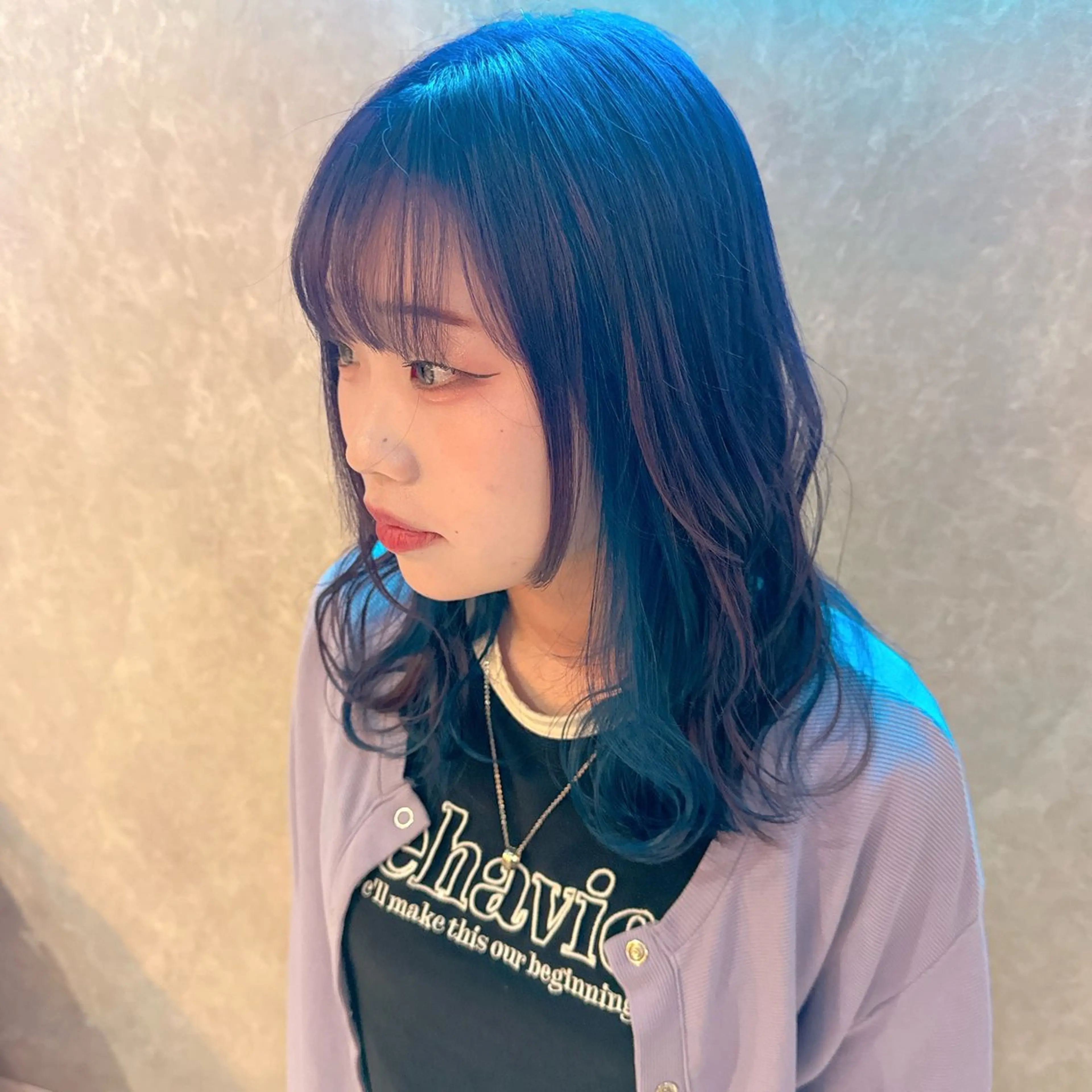 セミロング カラー バレイヤージュ ブリーチ ブルーカラー ケアブリーチ ダブルカラー ヘアカラー トリートメント デザインカラー 髪質改善Lilithのその他イメージ