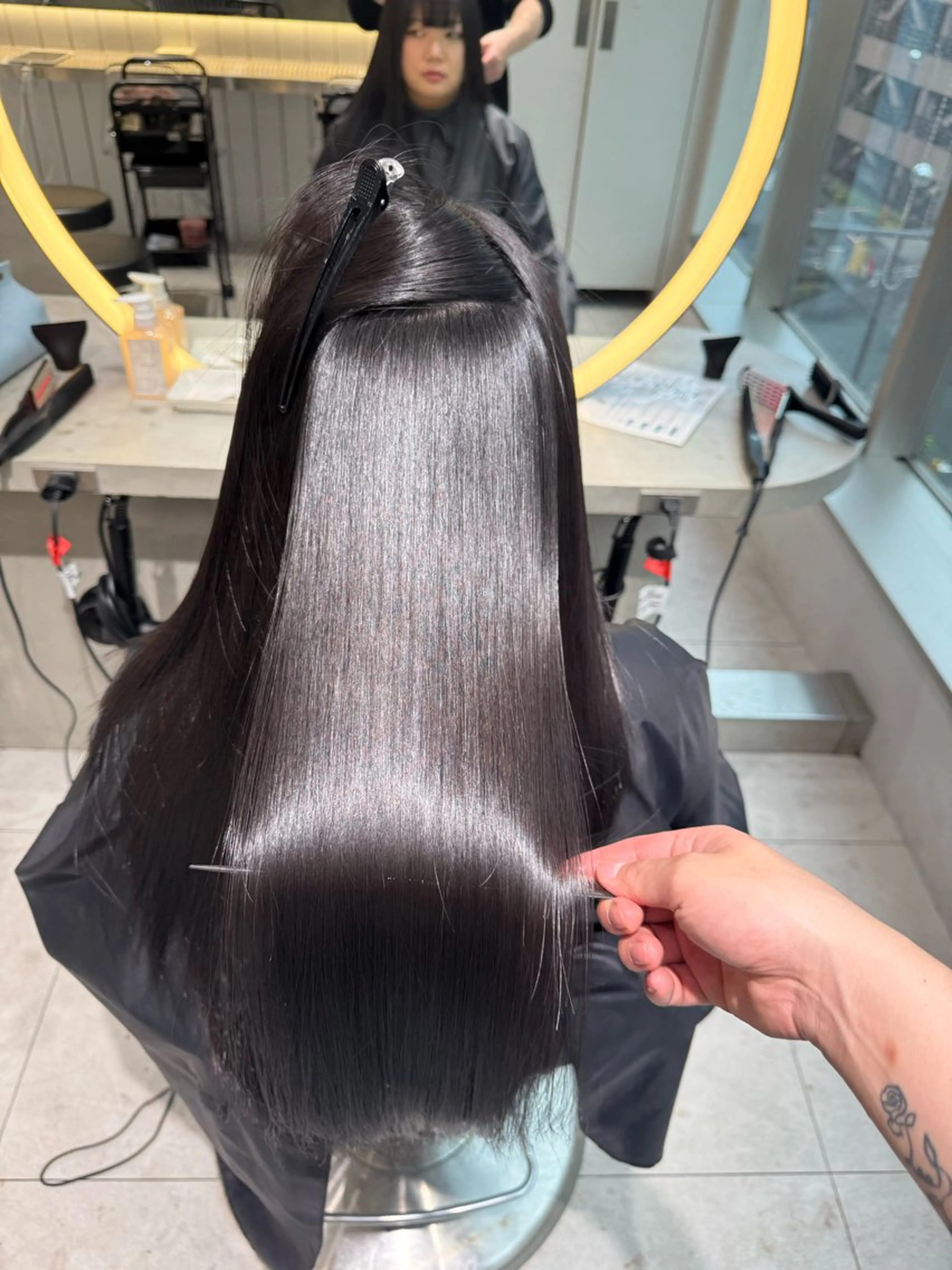 ロング カット 縮毛矯正 トリートメント レイヤー/縮毛矯正 のマスター【タケル】のヘアスタイル