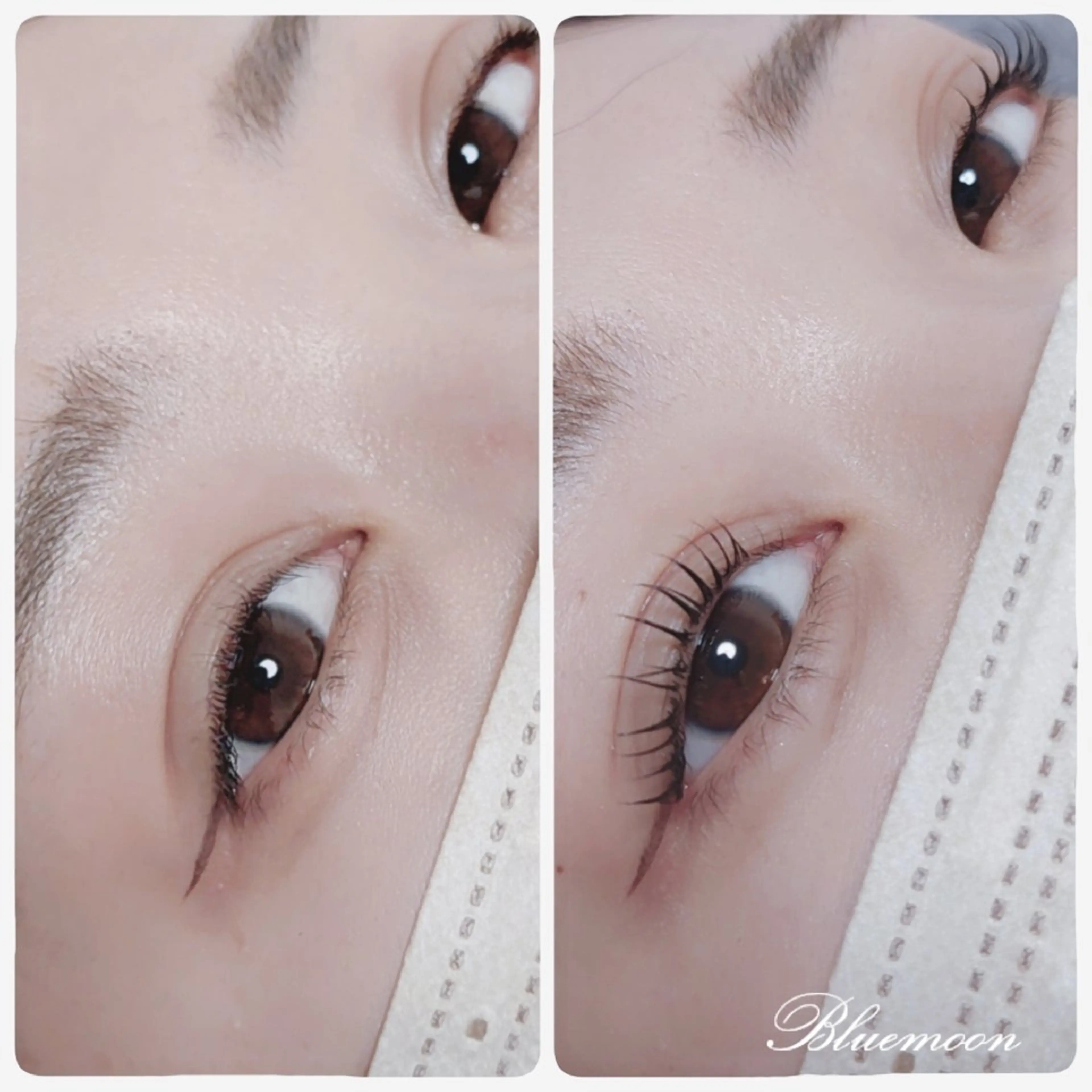 マツエク・マツパ 韓国風マツエク 一重×まつ毛パーマ Blue moonのマツエク・マツパデザイン