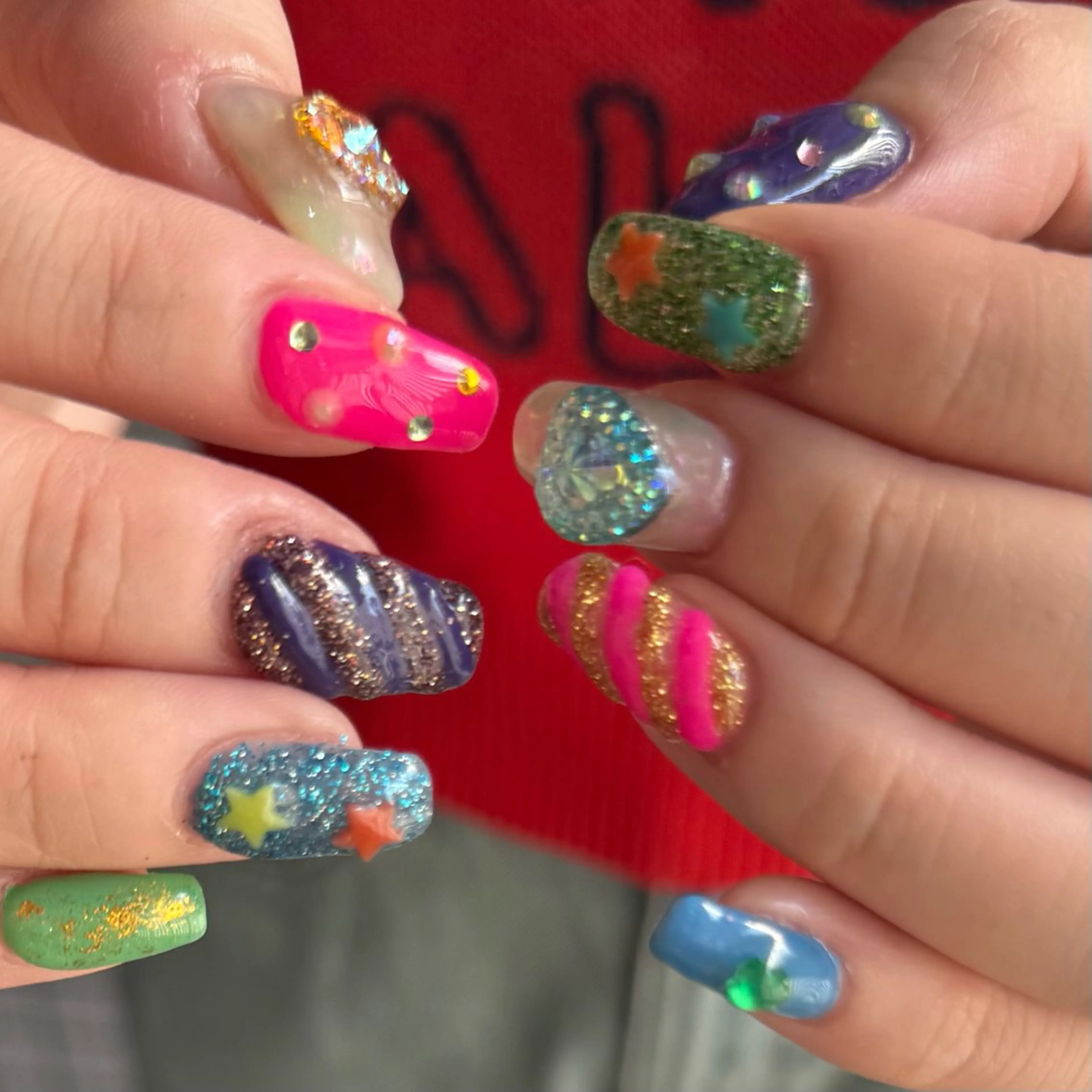 ミディアム 小川 柚香のネイルデザイン