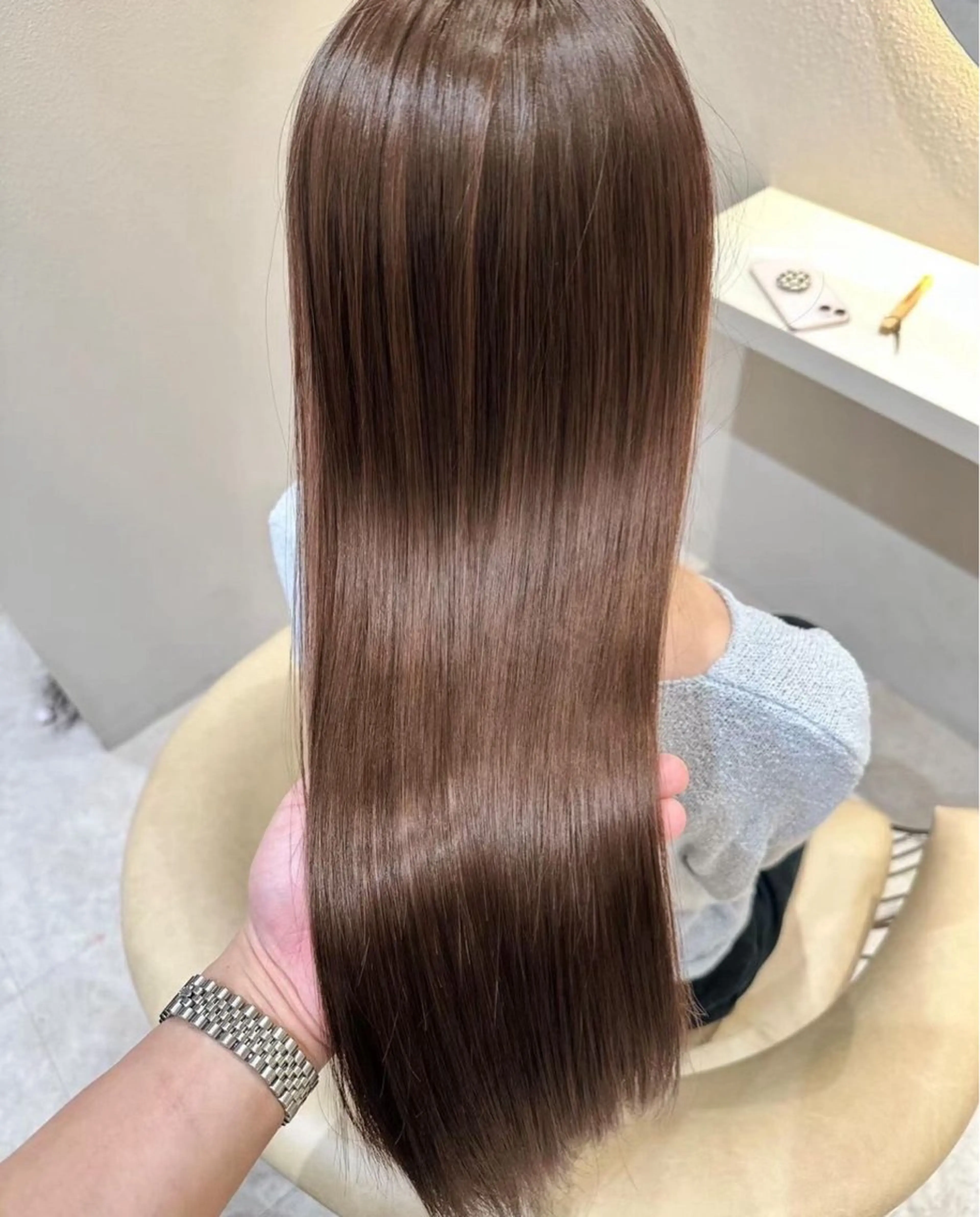 ロング 縮毛矯正/レイヤー 松田空優哉のヘアスタイル