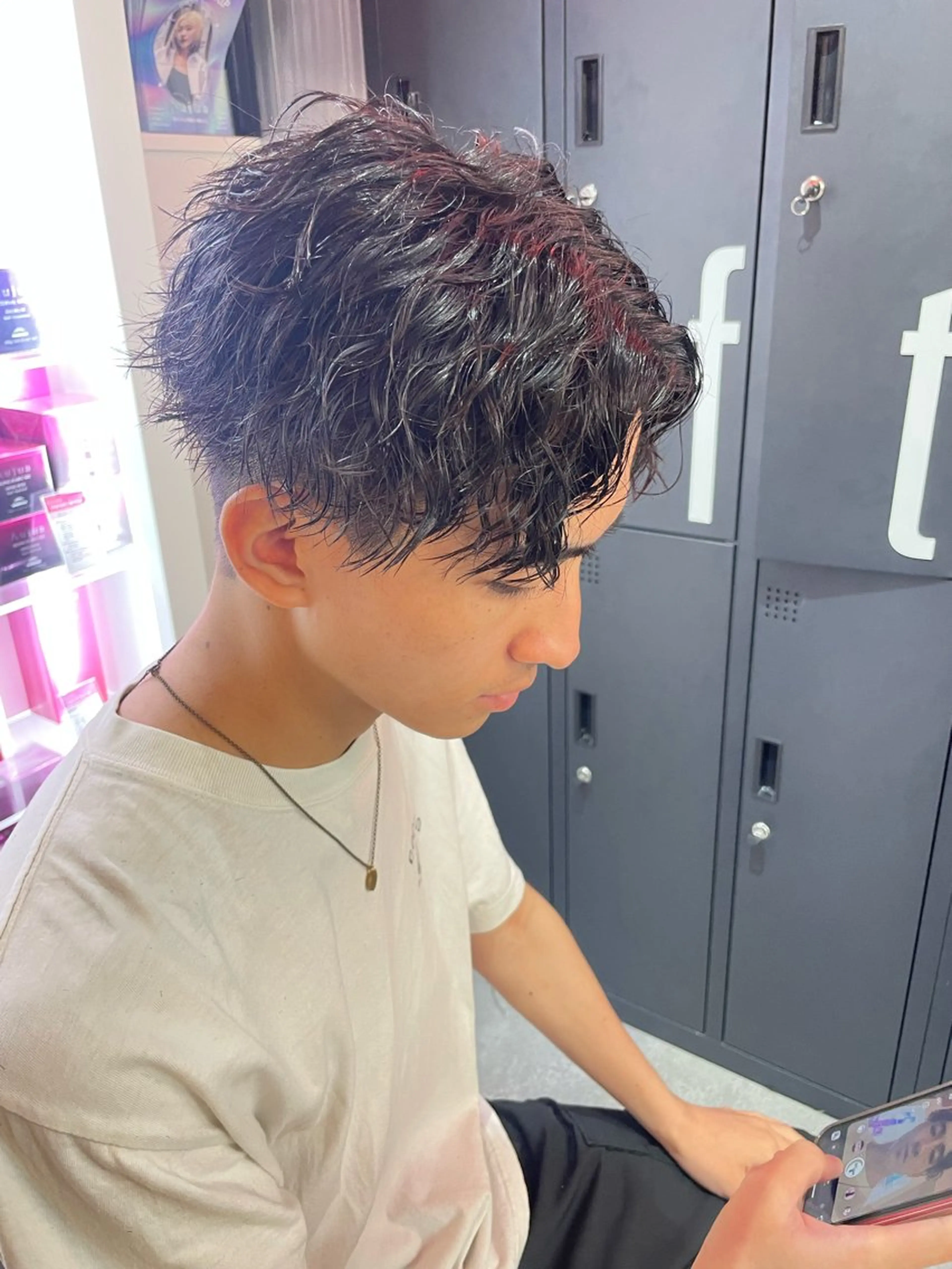 パーマ メンズ カット パーマ メンズ特化✨️ 韓国風パーマ🔥一八のヘアスタイル