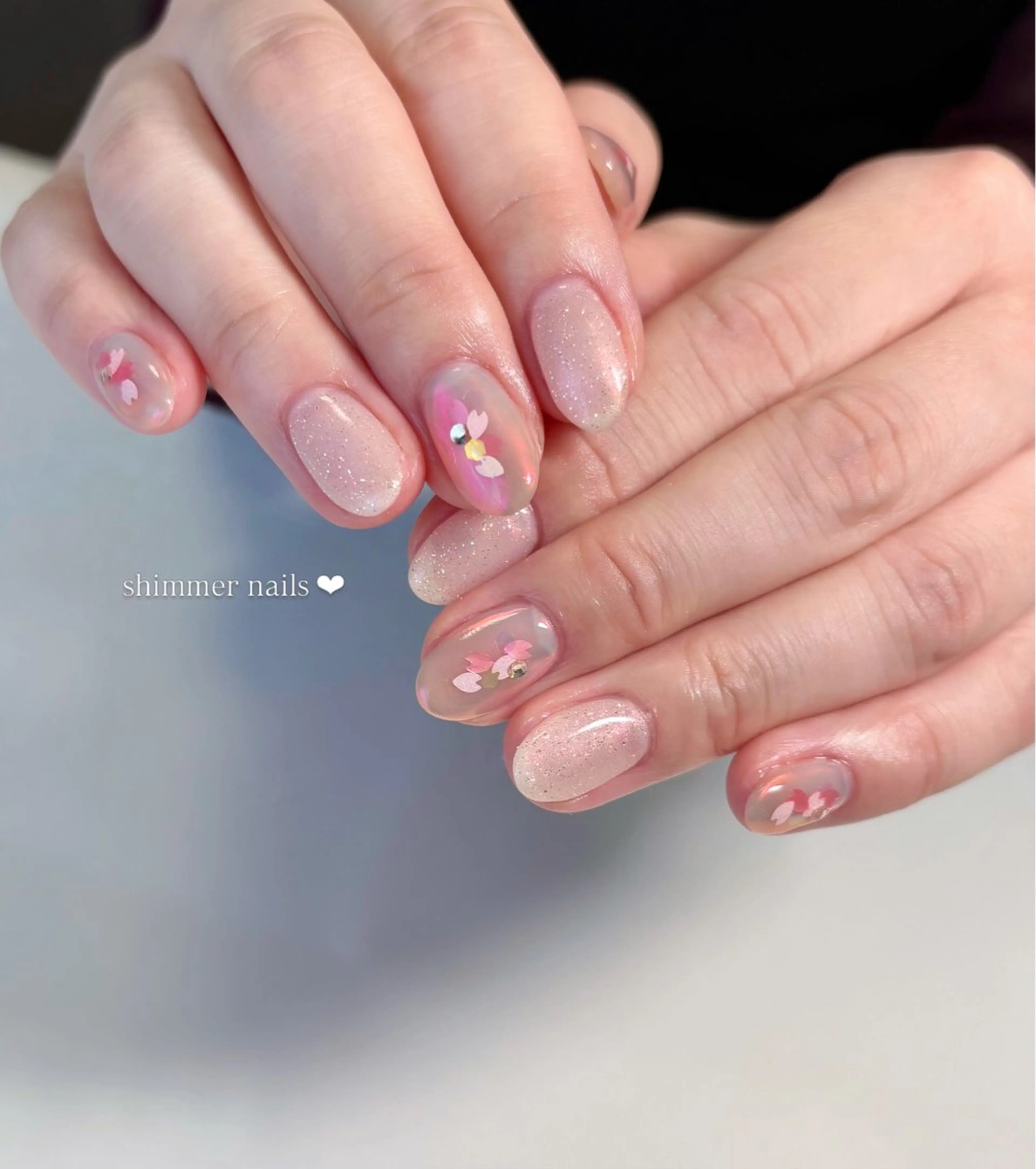 ネイル 桜ネイル shimmer nailsのネイルデザイン