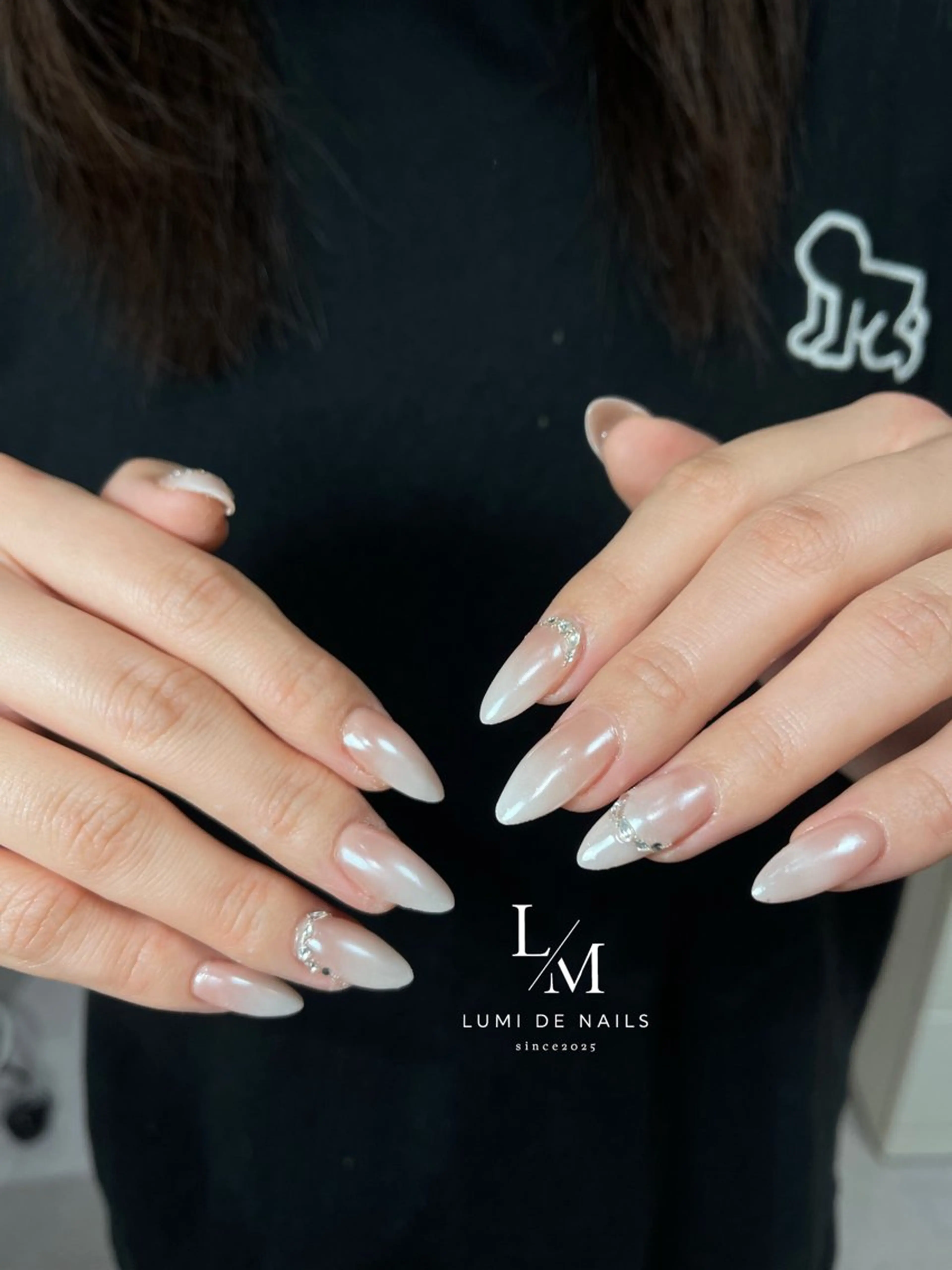 ネイル グラデーション ラメ(グリッター) マグネットネイル ミラーネイル ニュアンスネイル ハンドネイル Lumi de nailsのネイルデザイン