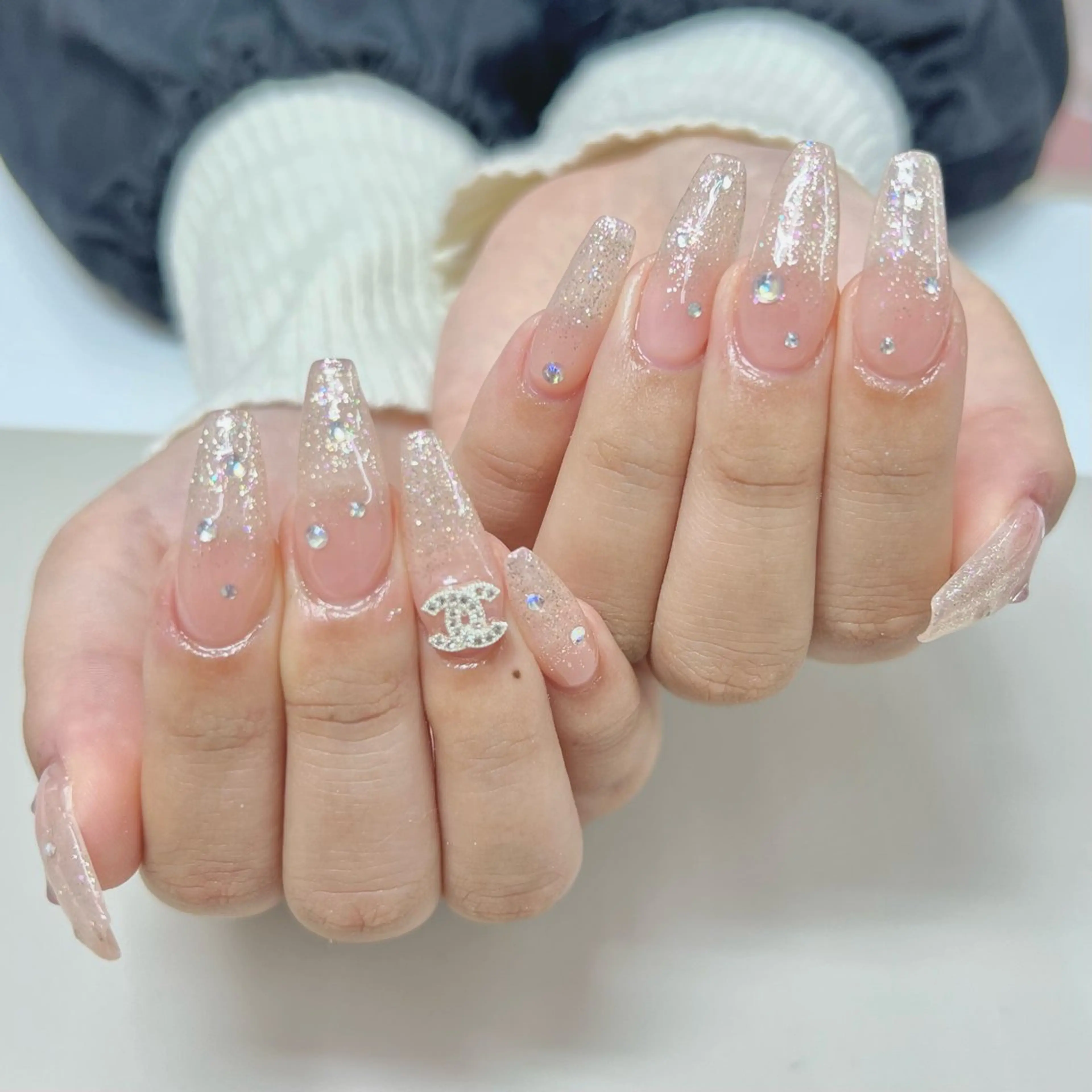 ネイル 長さ出し 持ち込み ネイルチップ lumiereva nail salon所属・Lumiereva nail salonのネイルデザイン