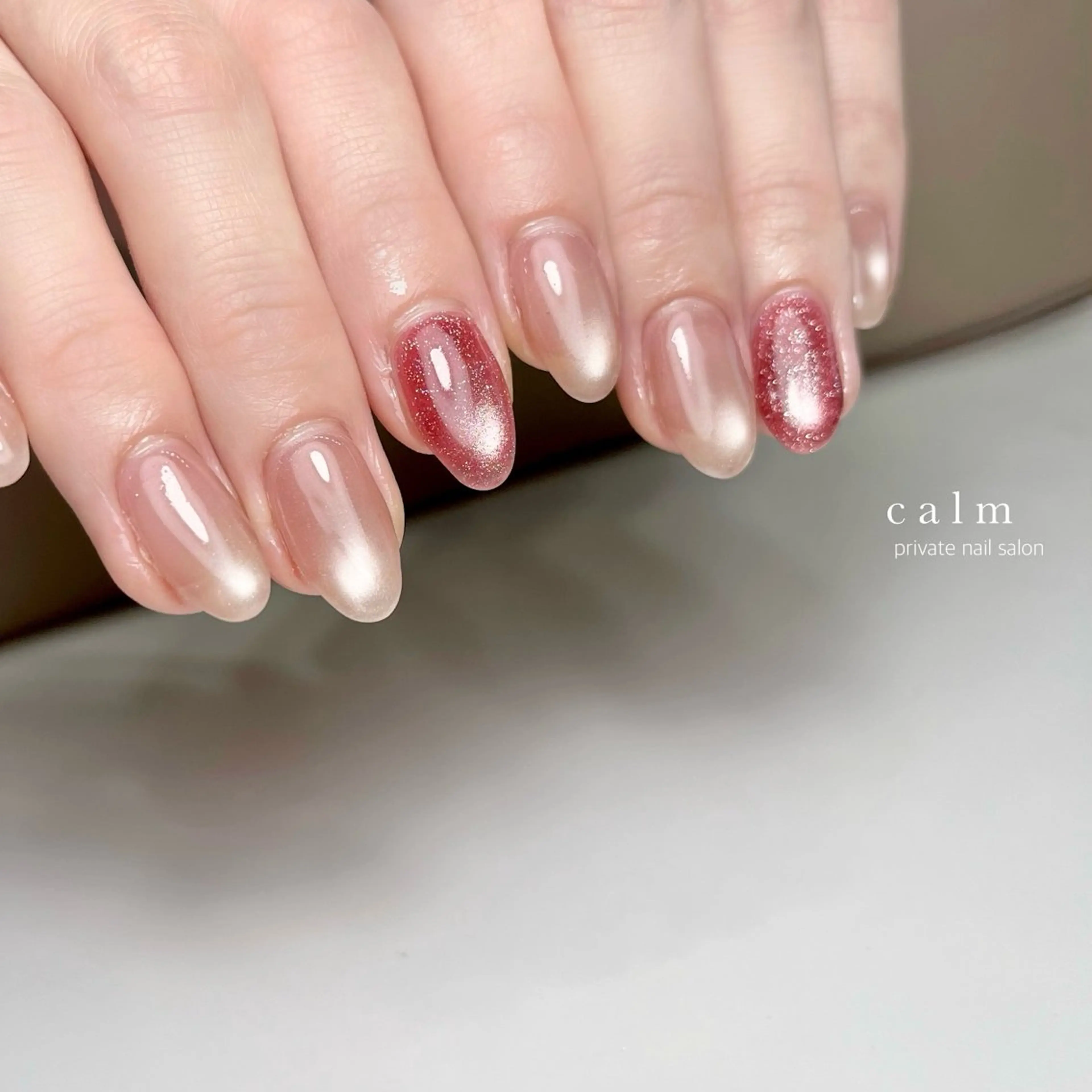 ネイル マグネットネイル ハンドネイル calm 〔ｶｰﾑ〕のネイルデザイン