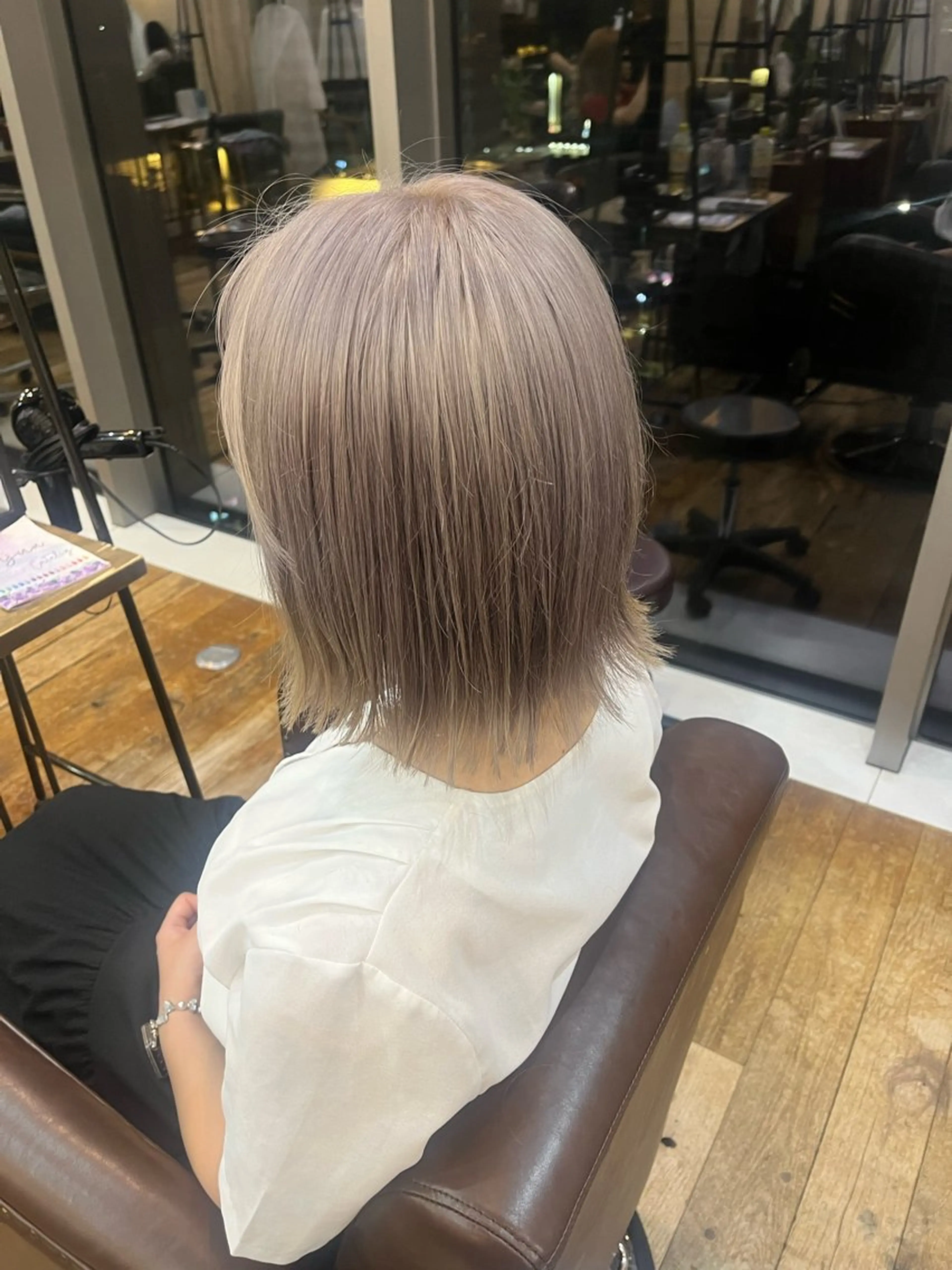 カラー ブリーチ 東茉央/ブリーチ リタッチ🧸銀座のヘアスタイル