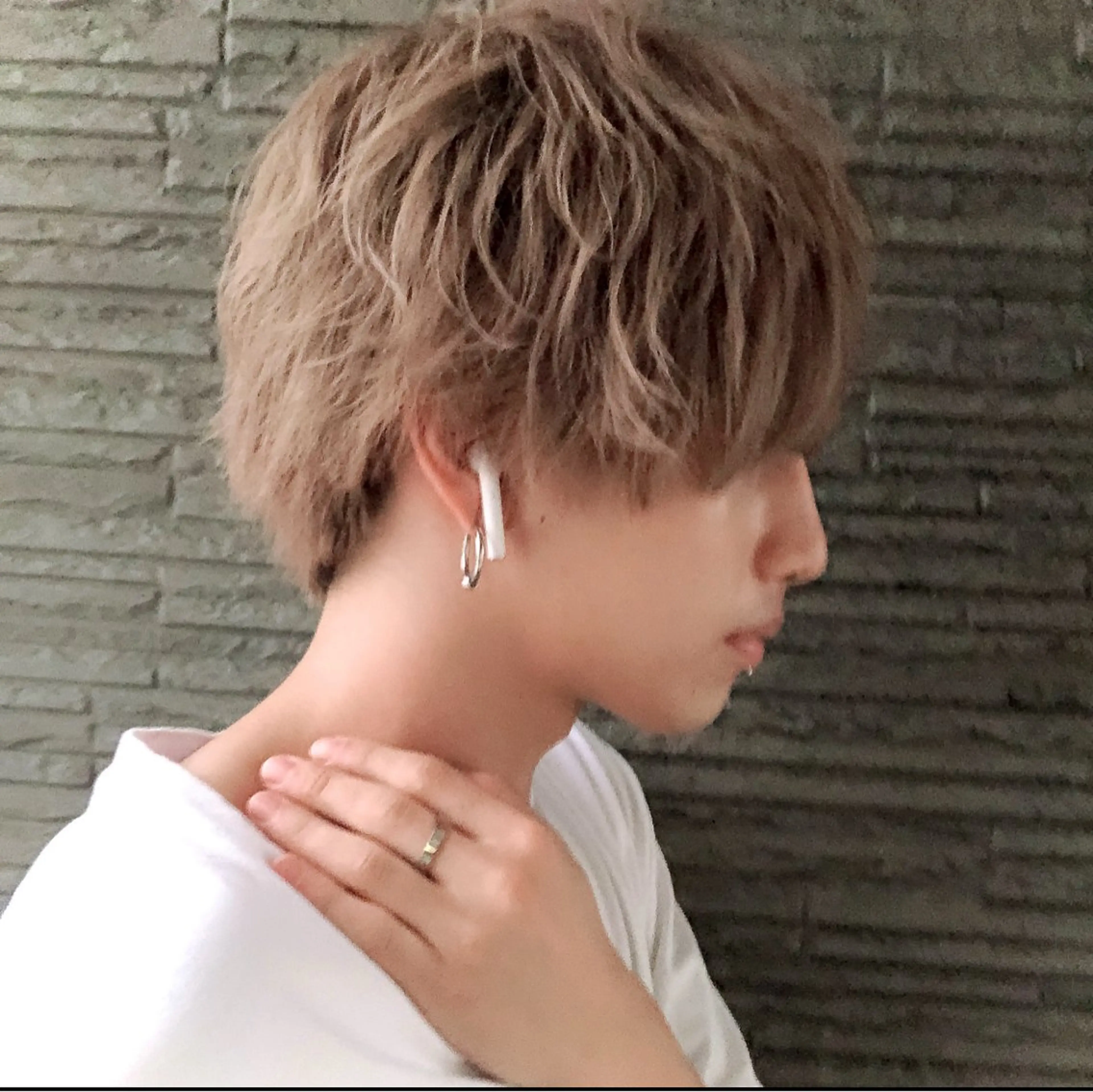 ショート メンズ マッシュ カット ヘッドスパ 細貝 舞利のヘアスタイル