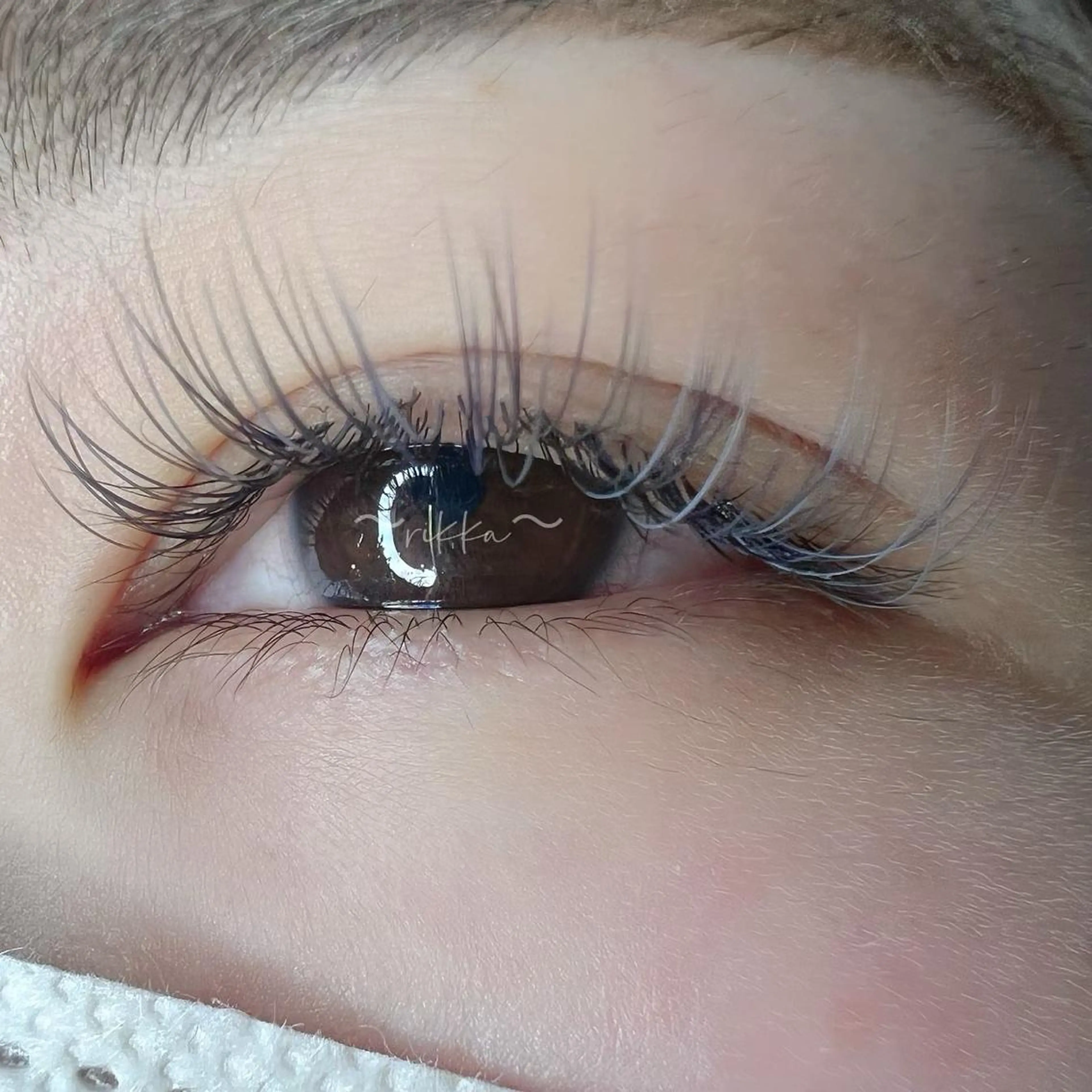 マツエク・マツパ キュート フラットラッシュ 六花 〜rikka〜のマツエク・マツパデザイン