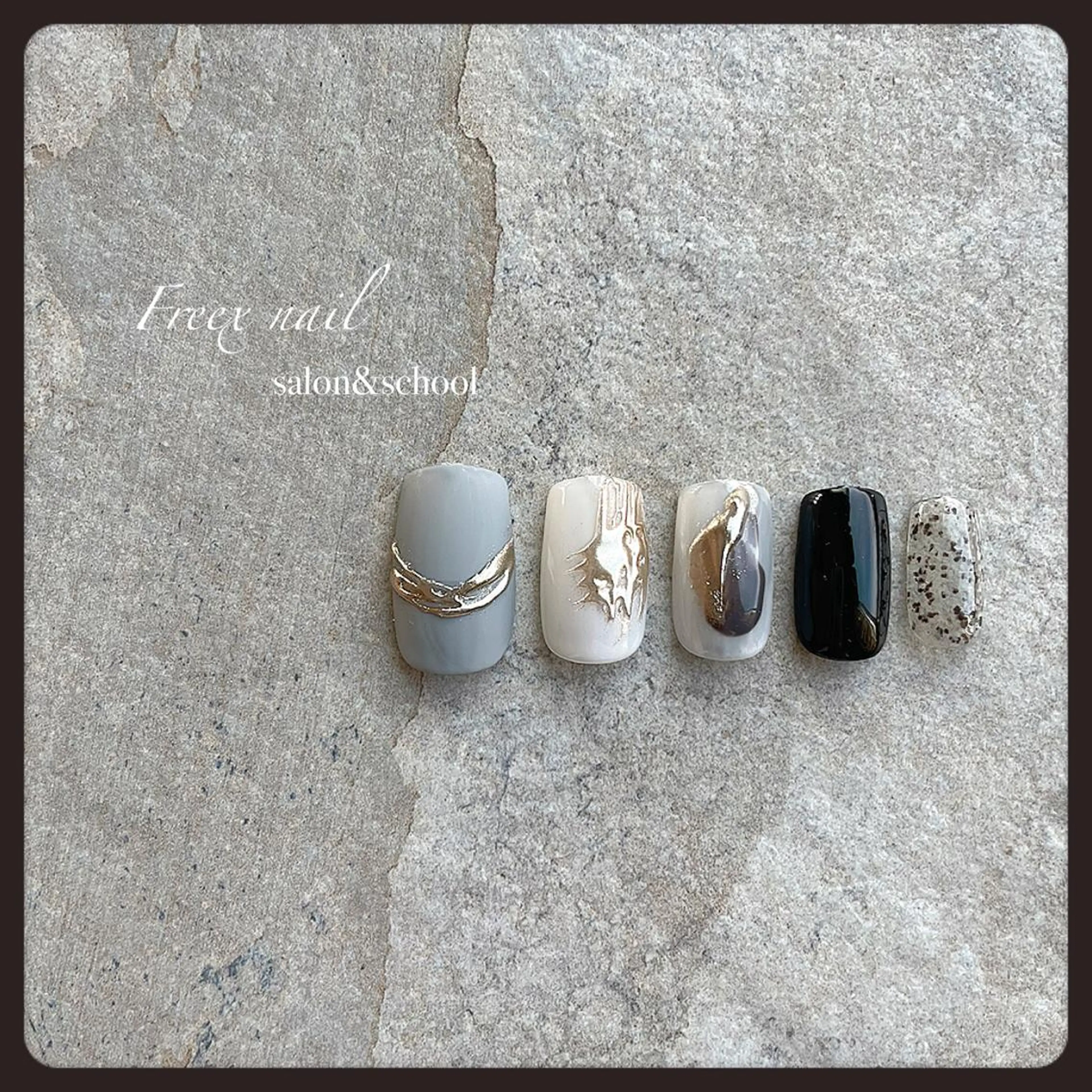 ネイル ミラーネイル ハンドネイル ハンドケア freex nail /ニュアンス/個性派のネイルデザイン