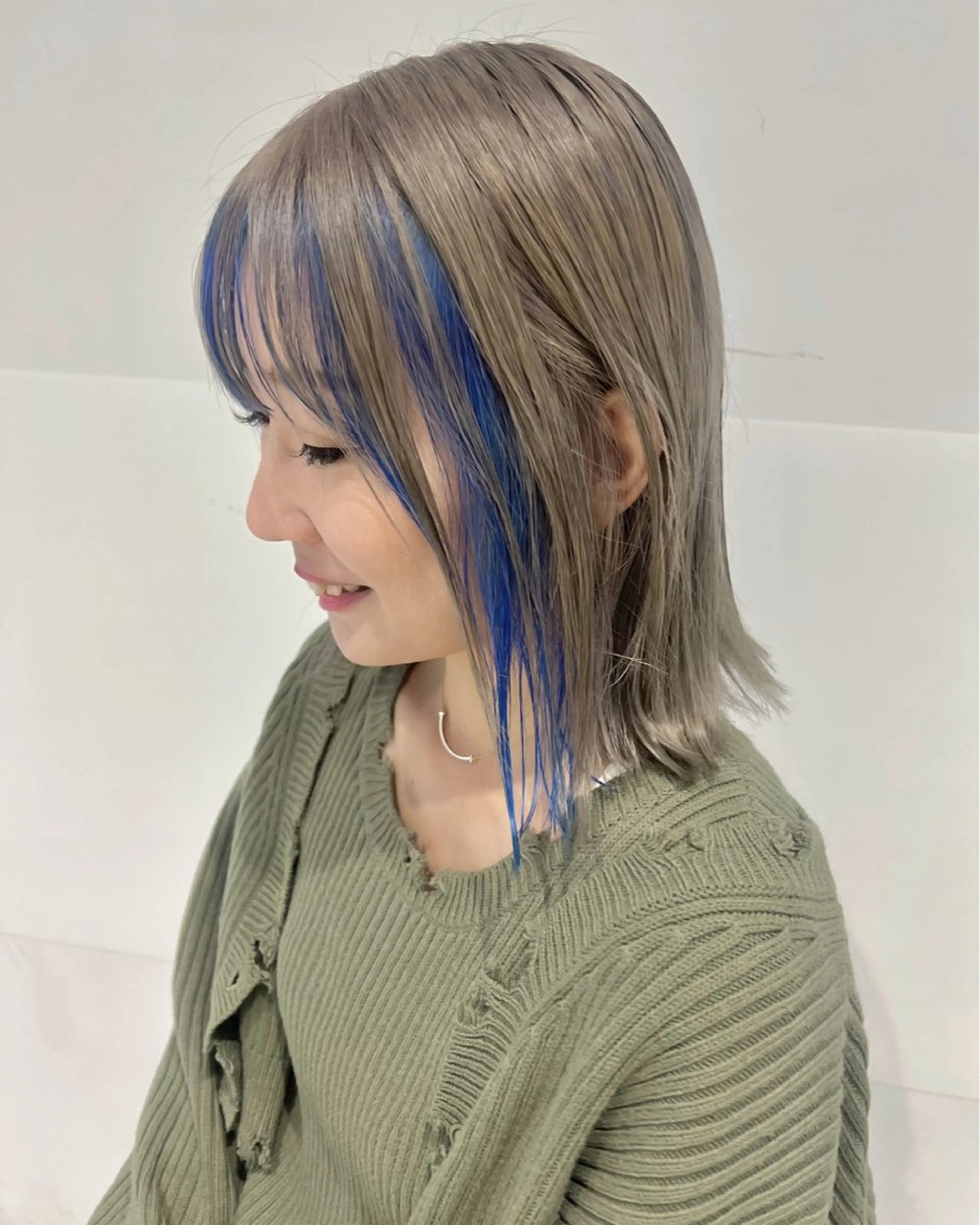 ミディアム カラー ブリーチ ケアブリーチ ヘアカラー トリートメント 宮永 智香のヘアスタイル