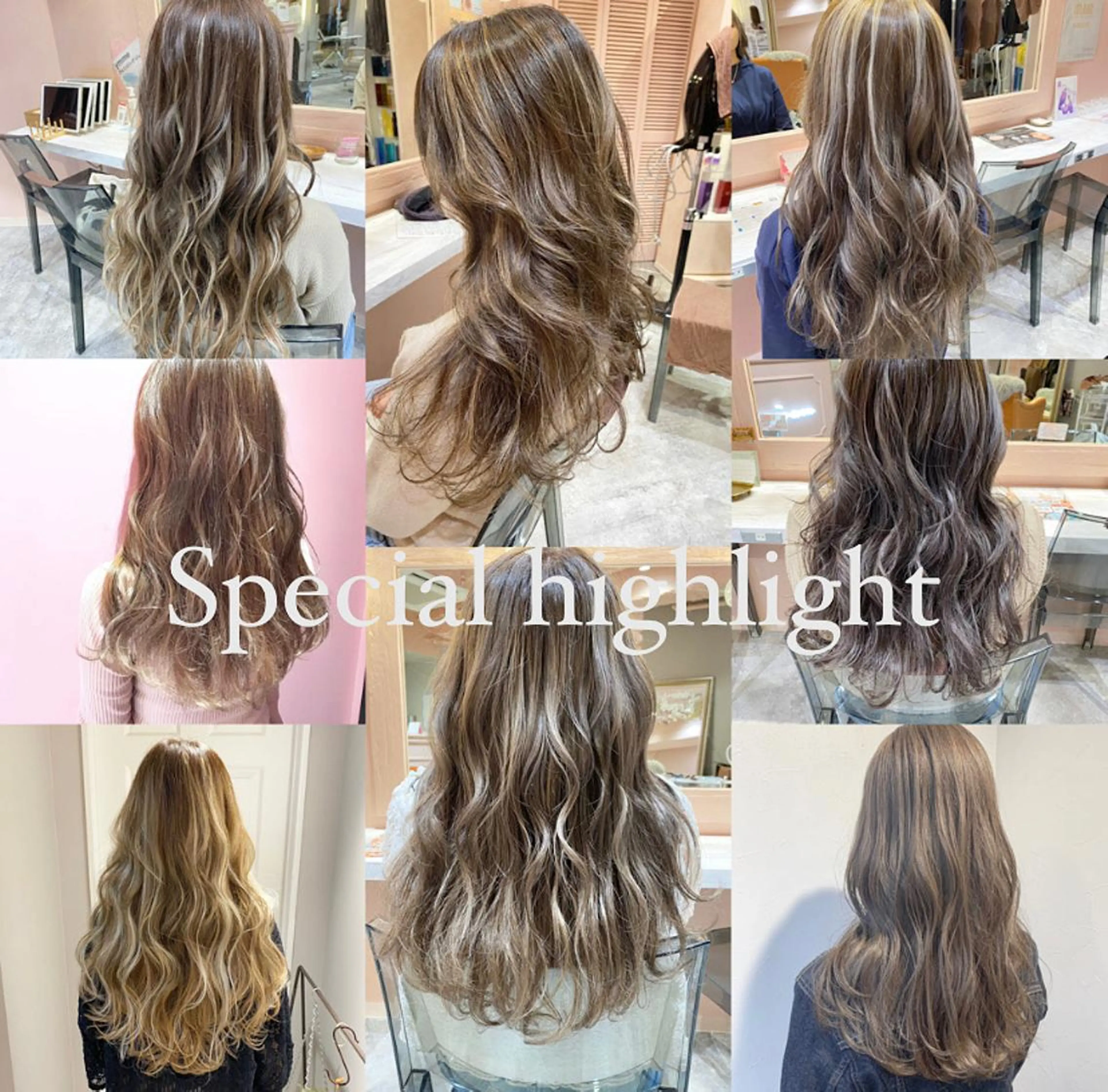 ロング カラー キッズ ブリーチ 透明感カラー デザインカラー ハイライトカラー エクステ RIYA❤︎ Aujuaソムリエのヘアスタイル