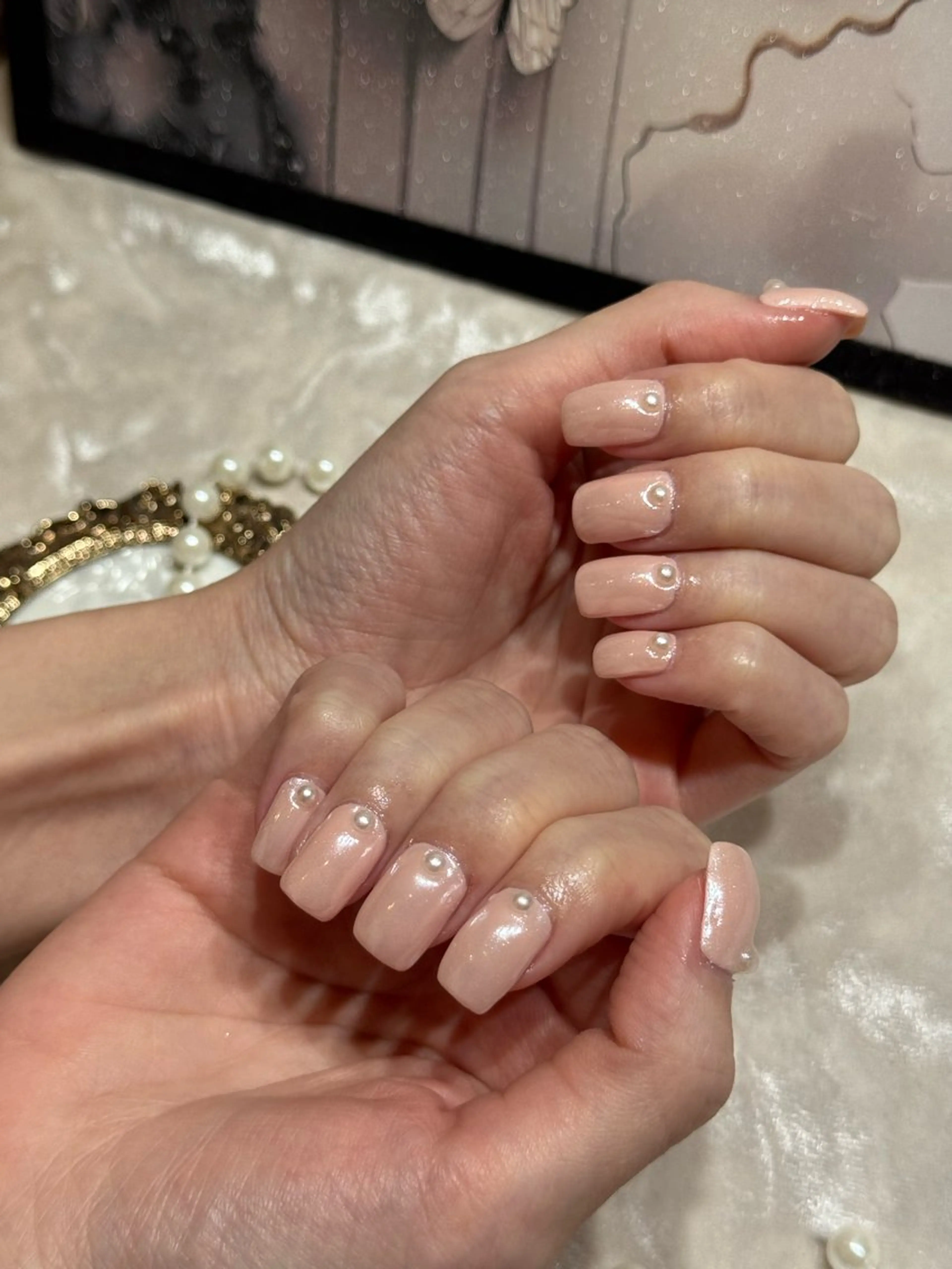 ネイル アートネイル フットネイル ジェルネイル ハート マグネットネイル Babarla　Nail　Salon所属・babarla Nailのネイルデザイン