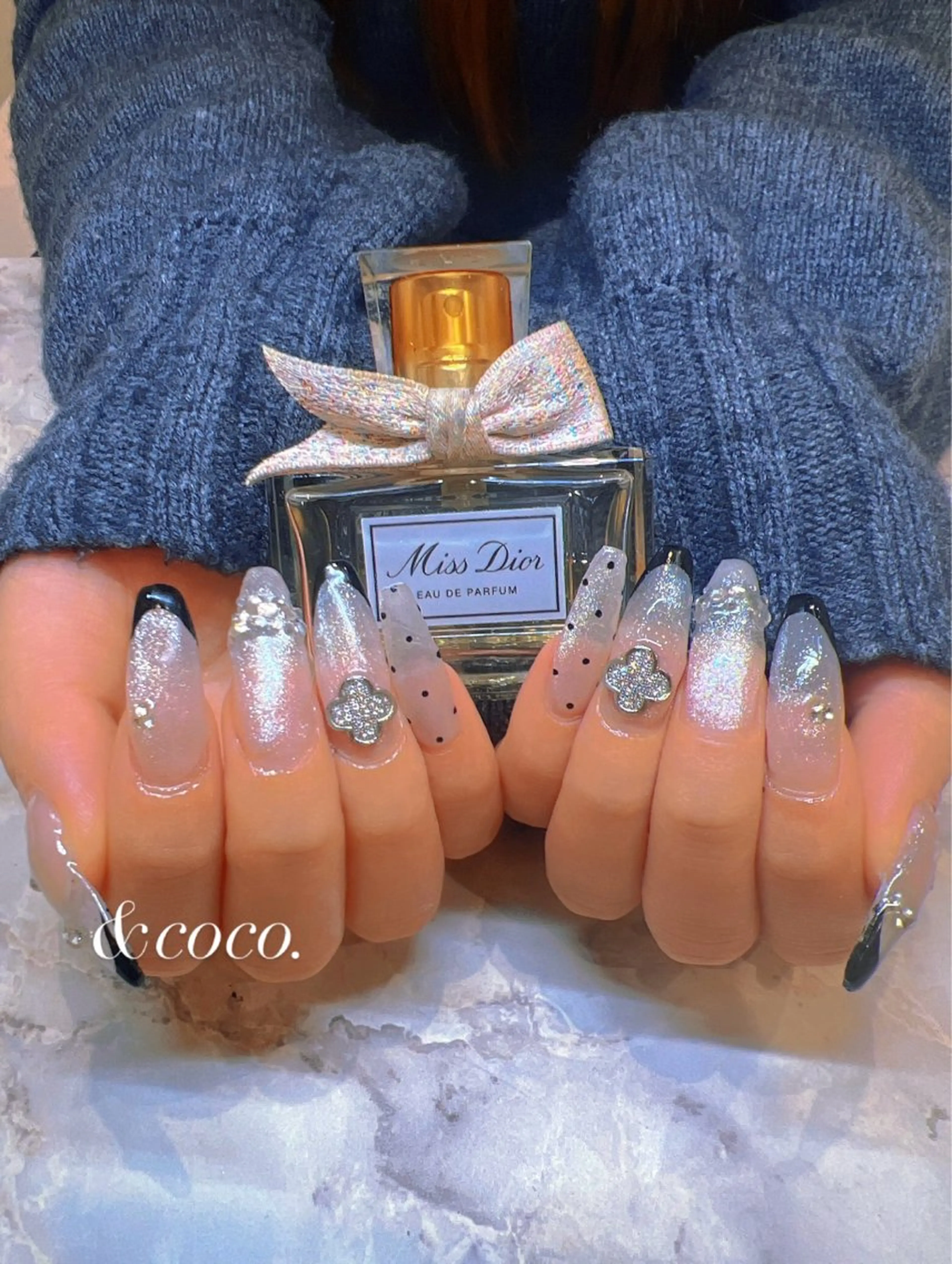 ネイル アートネイル 長さ出し ハンドネイル ＆ coco.のネイルデザイン