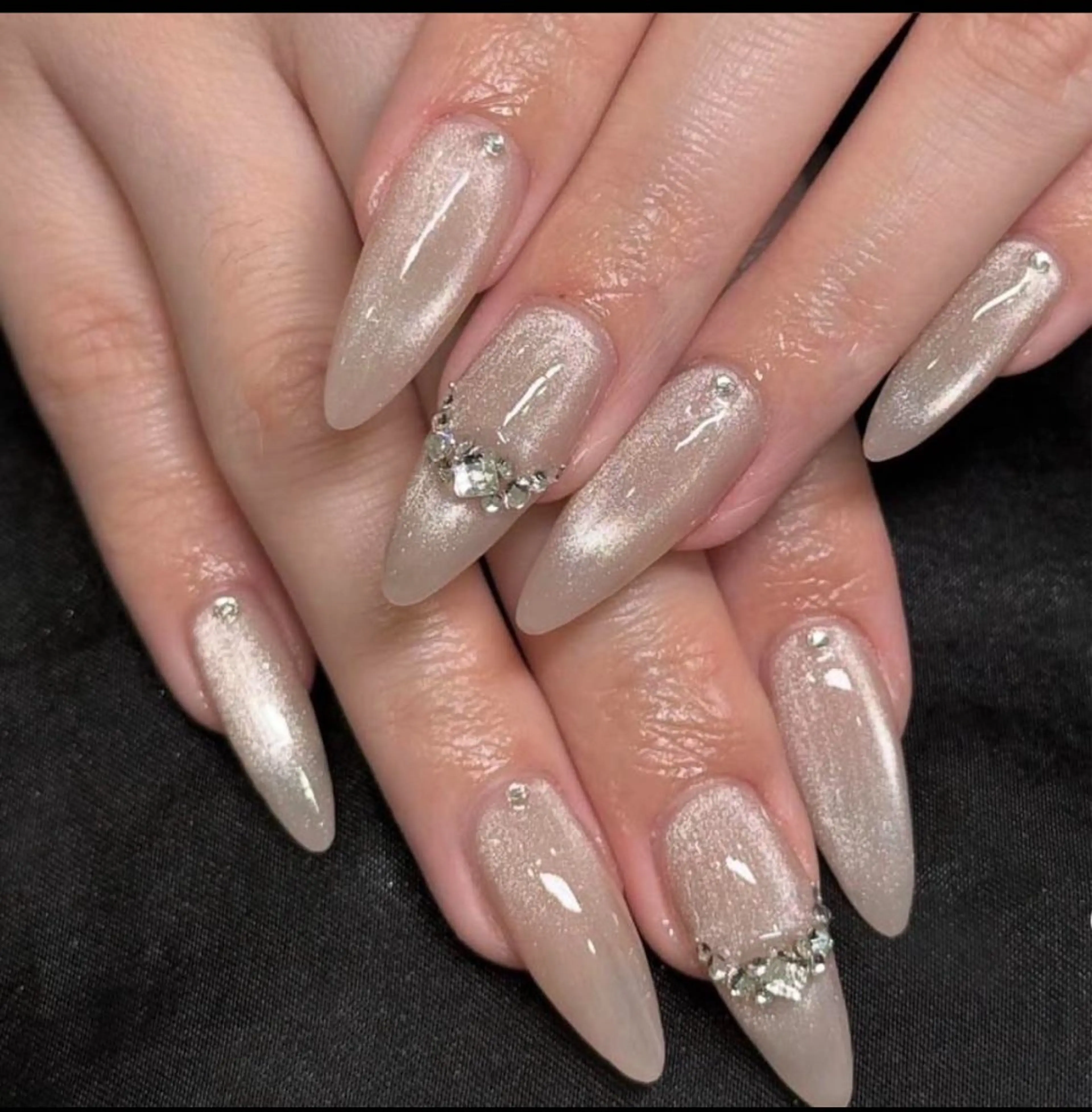 ネイル チークネイル 桜ネイル 長さ出し フットネイル ジェルネイル ハンドネイル Maika's nailのネイルデザイン