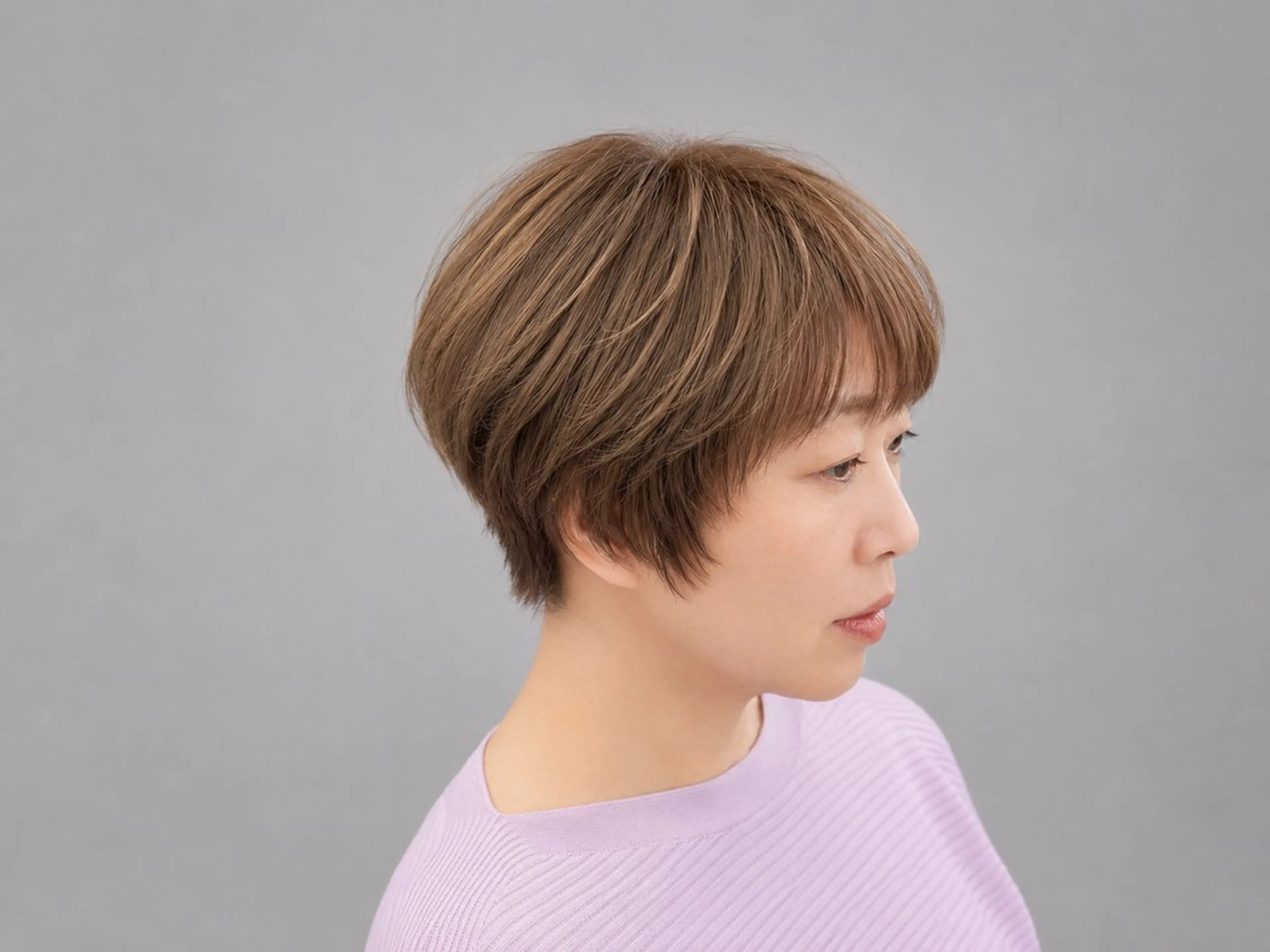 ショート カラー ボブ au栄矢場町 似合わせカットのヘアスタイル